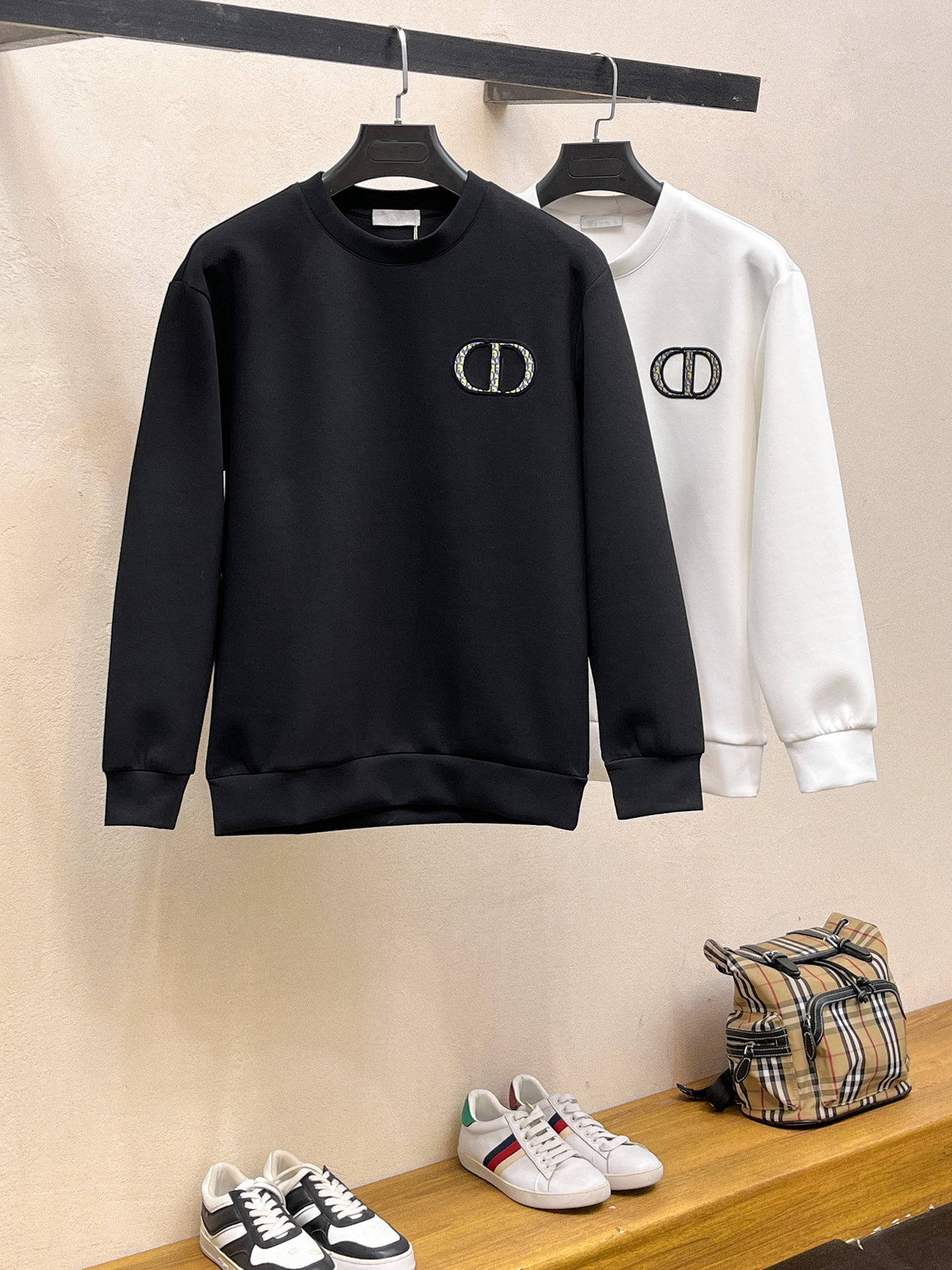 Dior Male Hoodie Cotton Black Xs-s-m-l