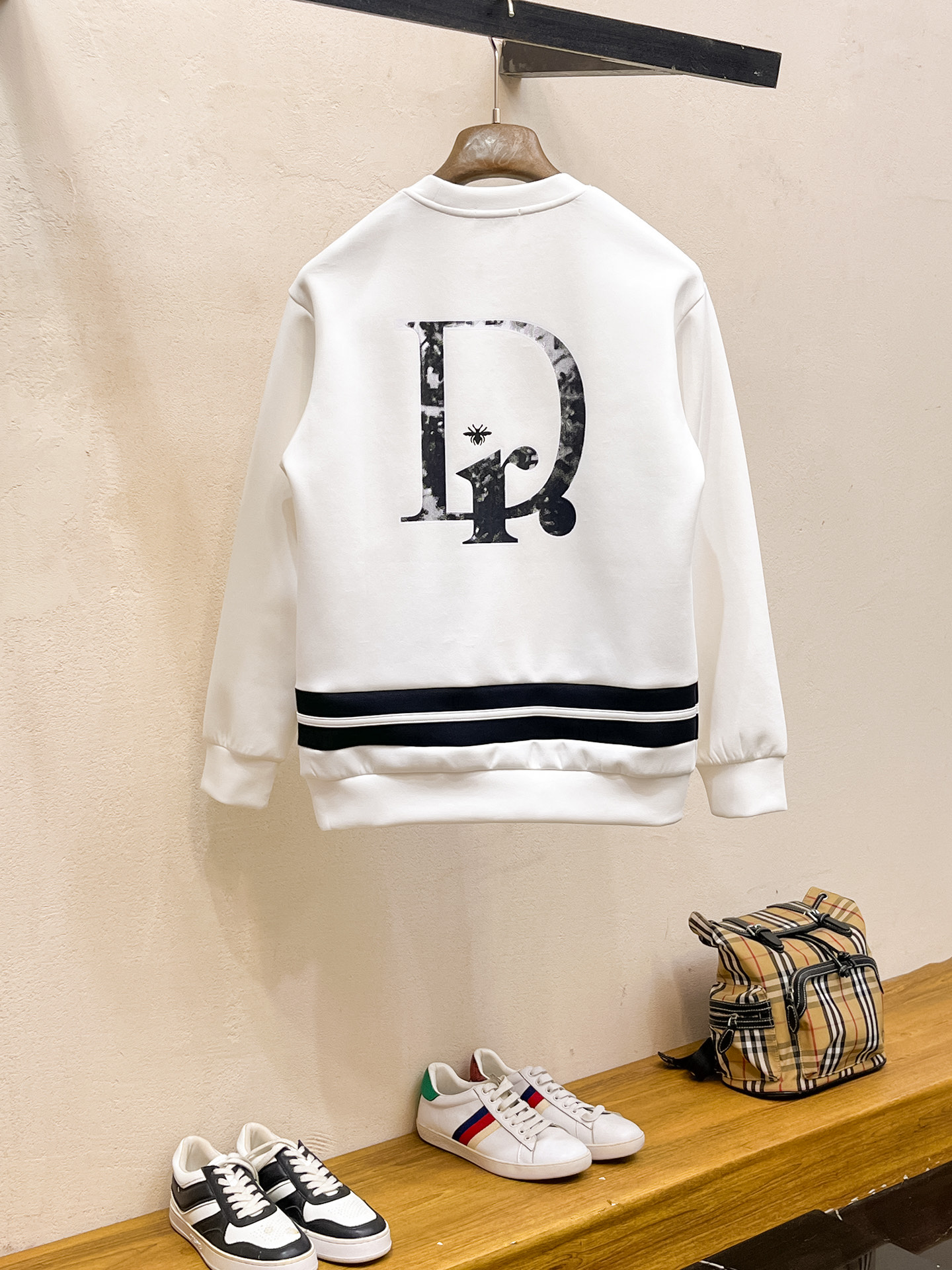 Dior Male Hoodie Cotton Black Xs-s-m-l