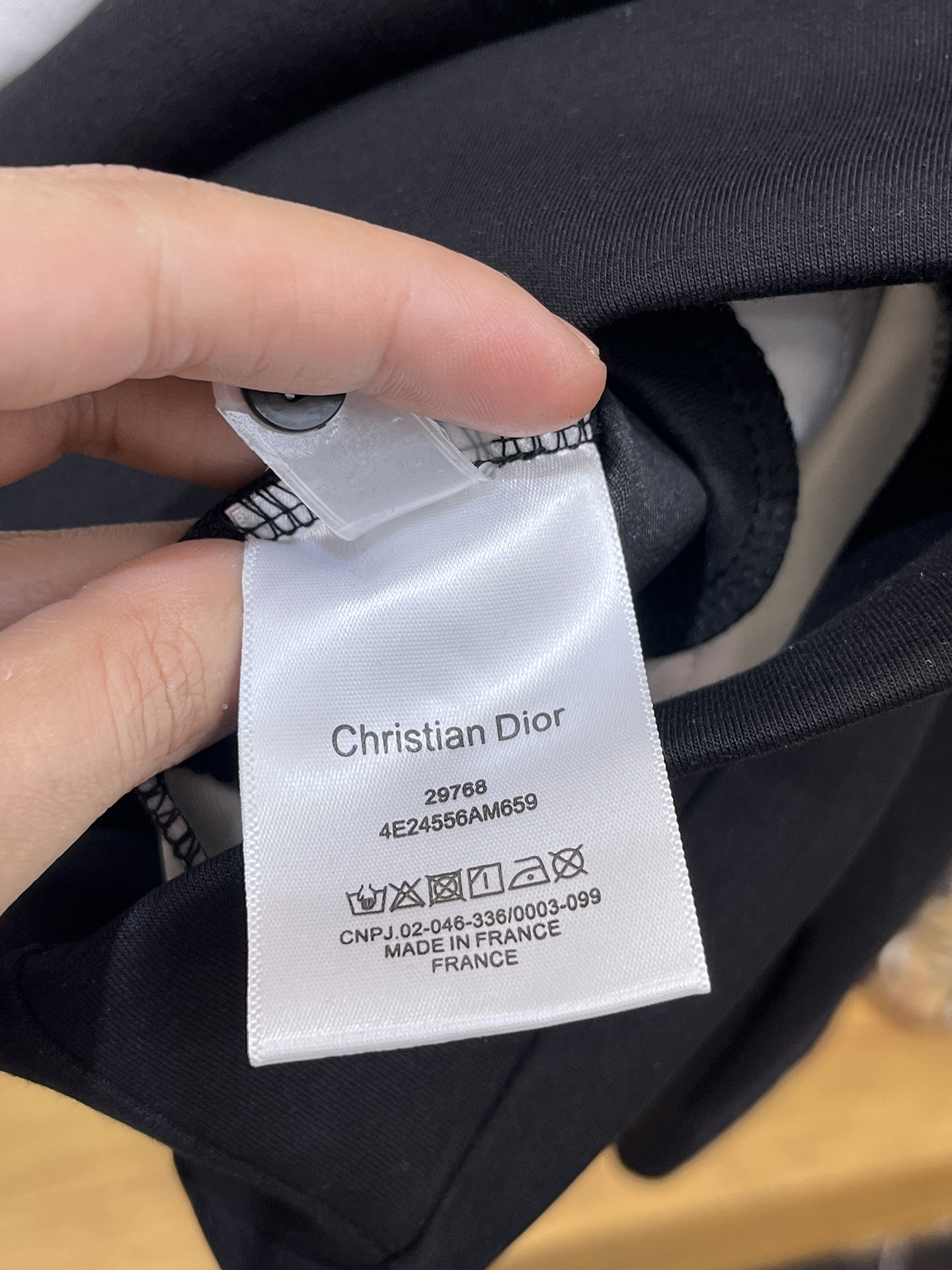 Dior Male Hoodie Cotton Black Xs-s-m-l