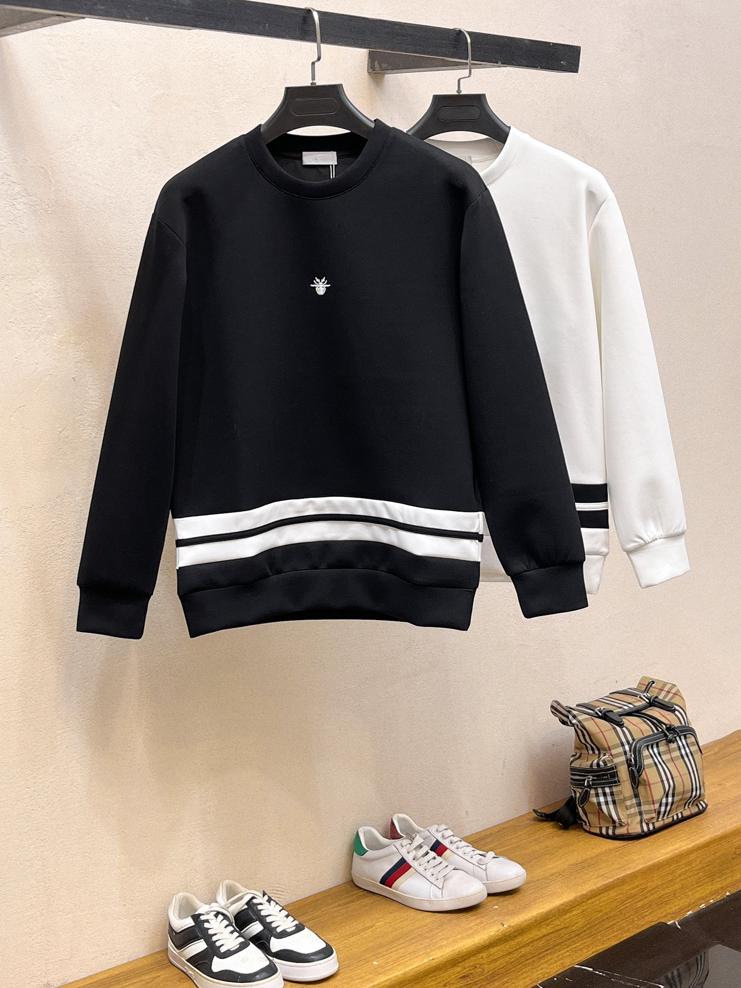 Dior Male Hoodie Cotton Black Xs-s-m-l