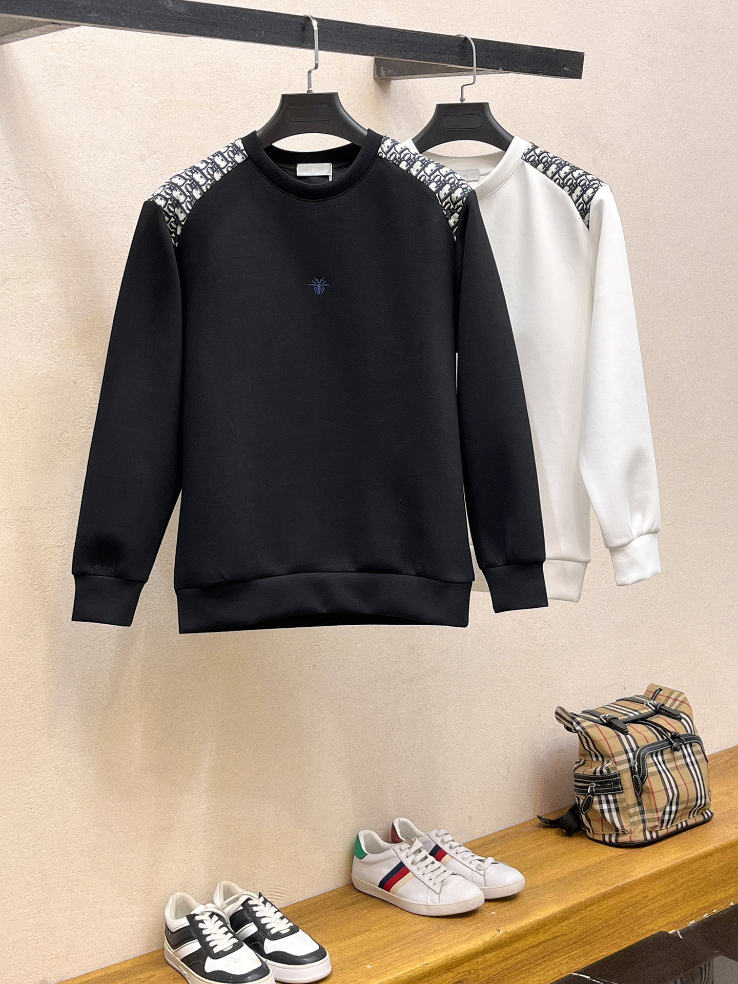 Dior Male Hoodie Cotton Black Xs-s-m-l