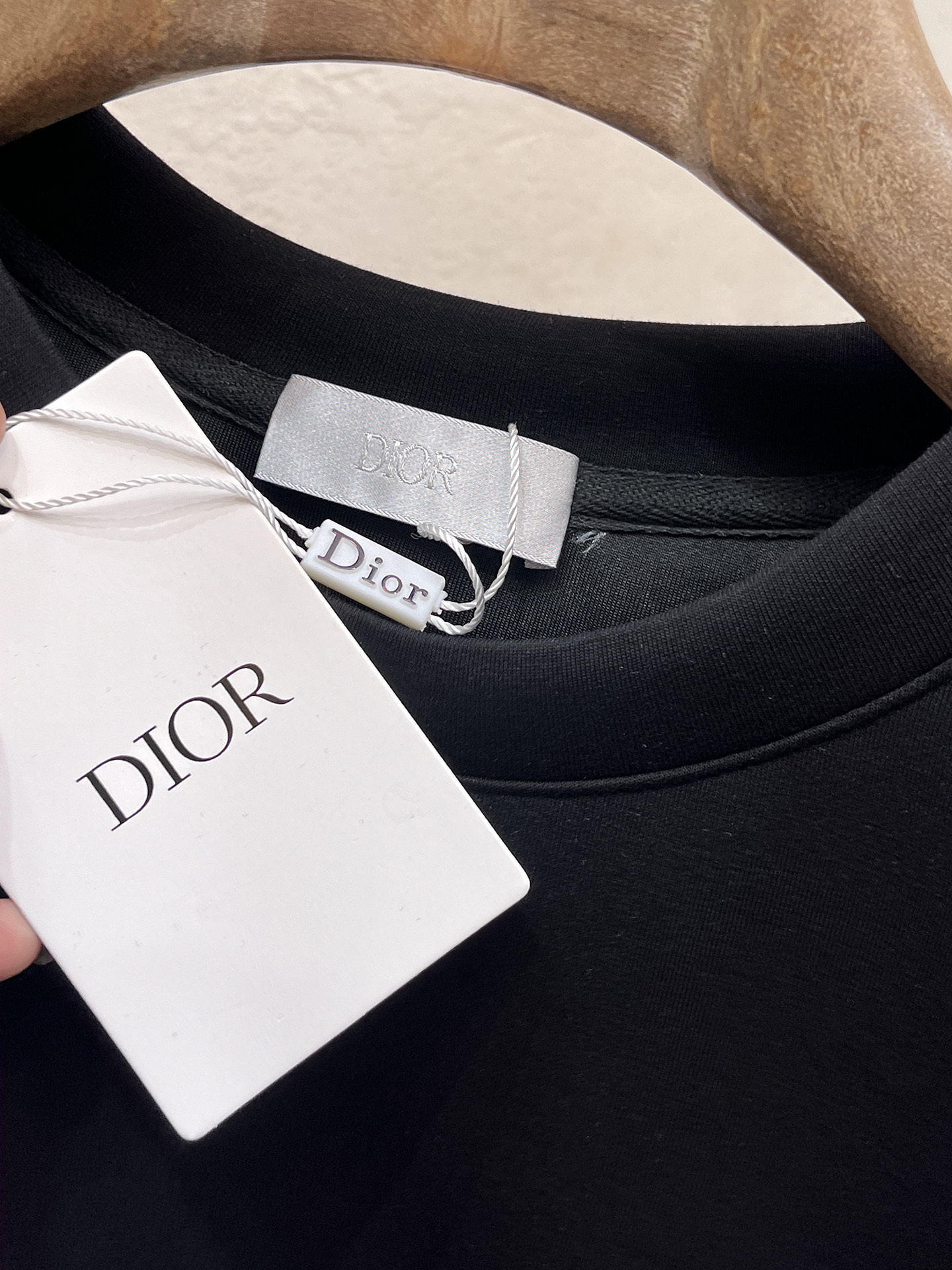 Dior Male Hoodie Cotton Black Xs-s-m-l