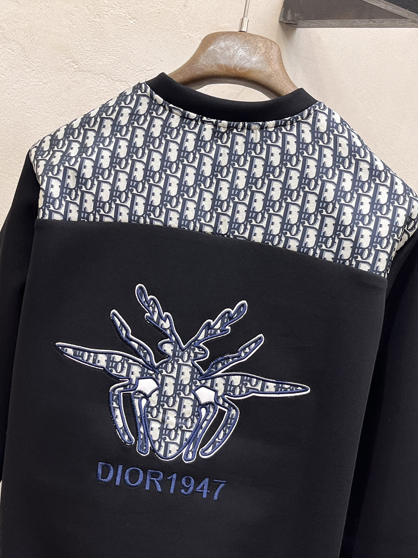 Dior Male Hoodie Cotton Black Xs-s-m-l