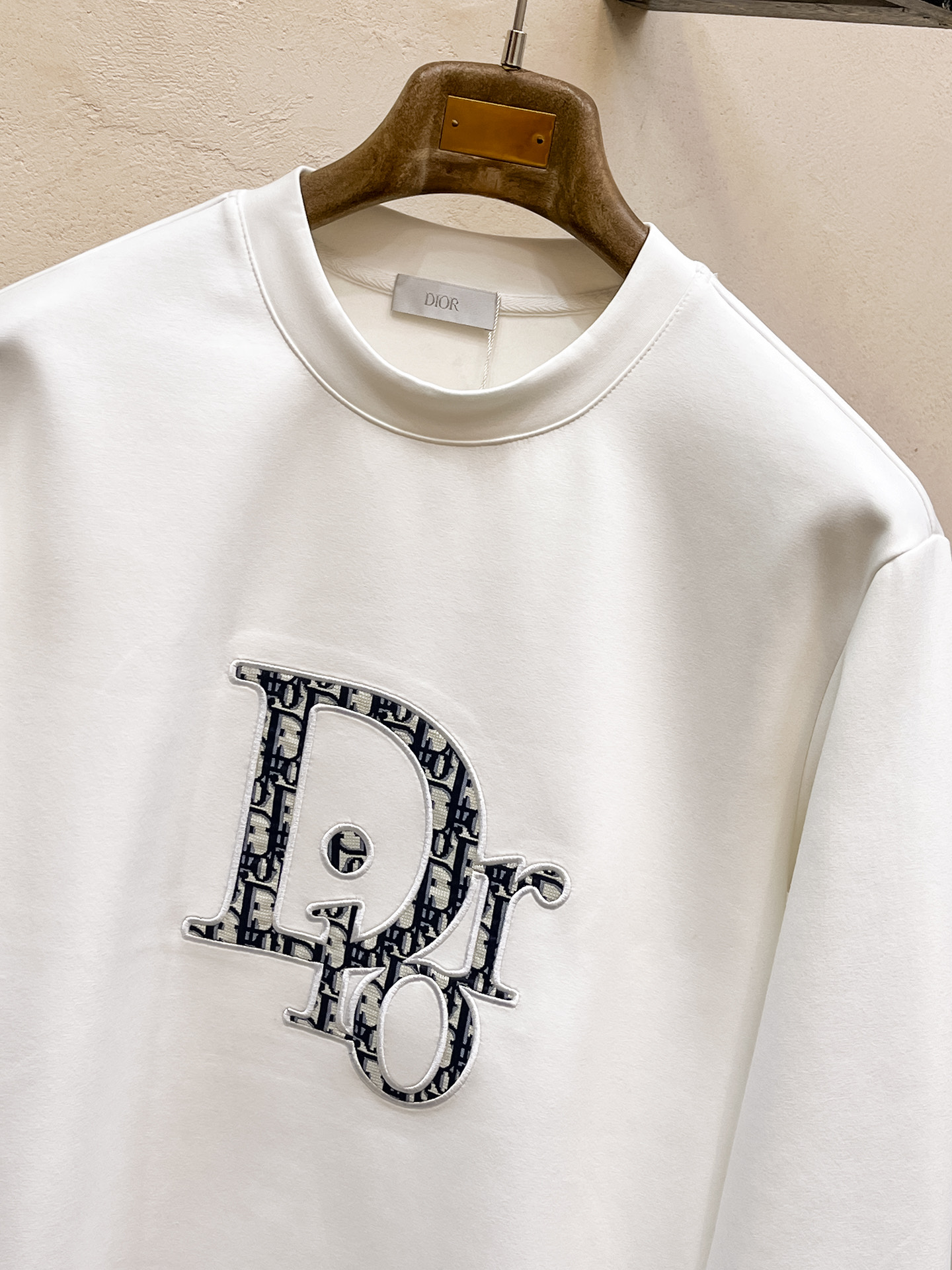 Dior Male Hoodie Cotton Black Xs-s-m-l