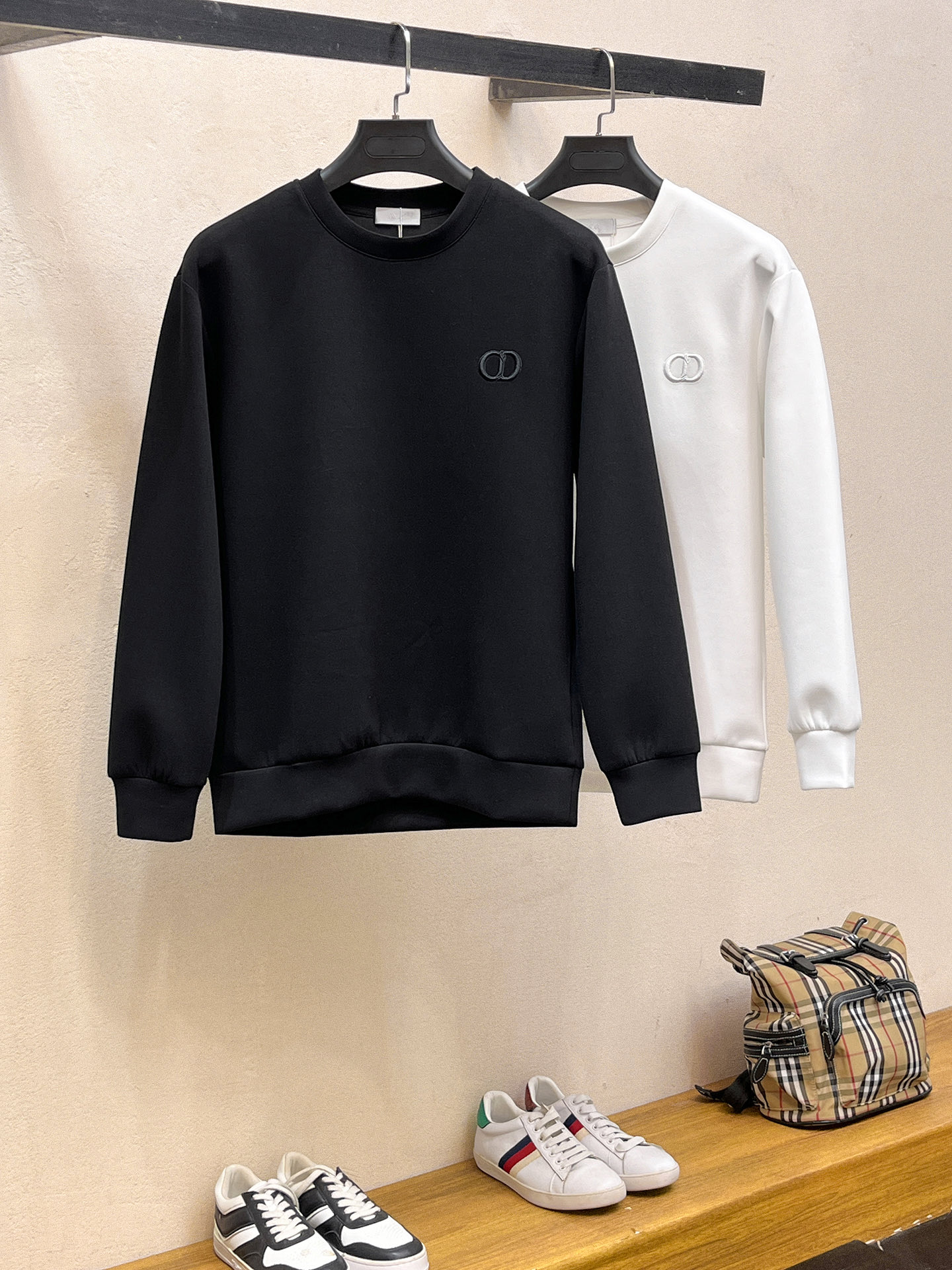 Dior Male Hoodie Cotton Black Xs-s-m-l