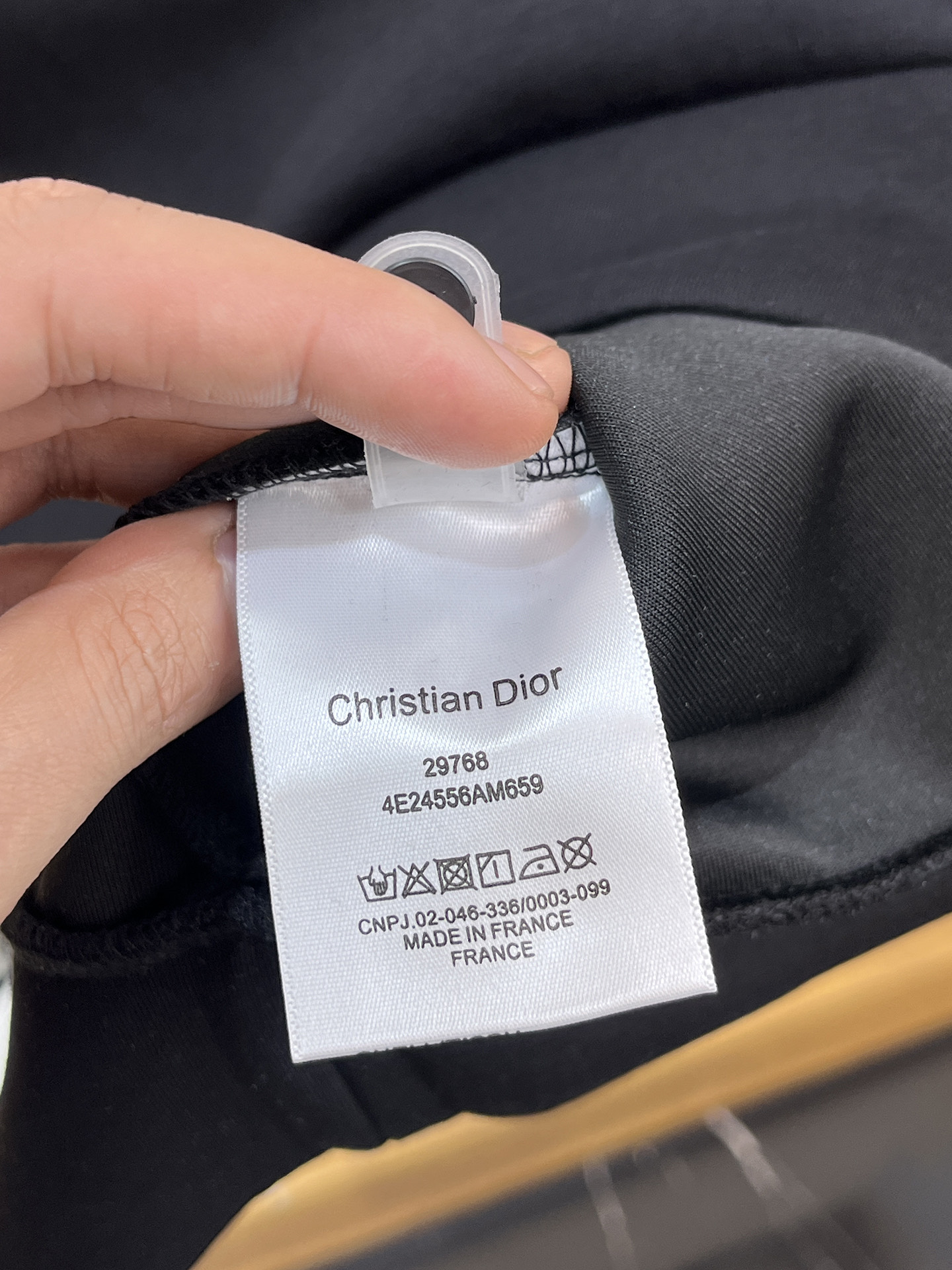 Dior Male Hoodie Cotton Black Xs-s-m-l