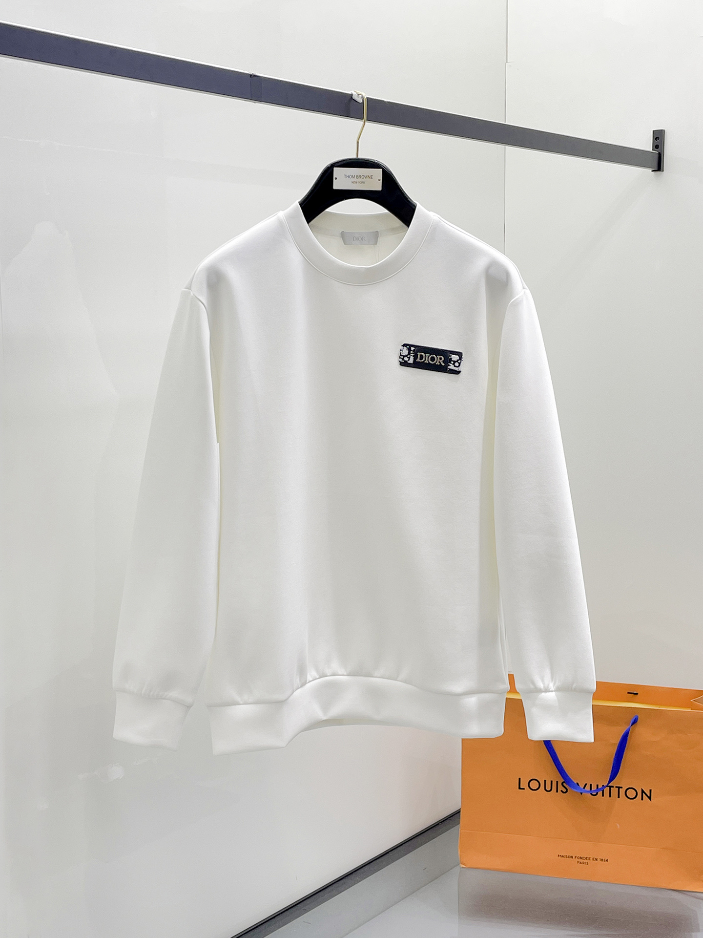 Dior Male Hoodie Cotton Black Xs-s-m-l