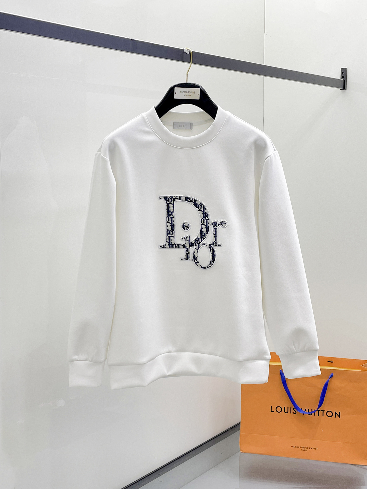 Dior Male Hoodie Cotton Black Xs-s-m-l