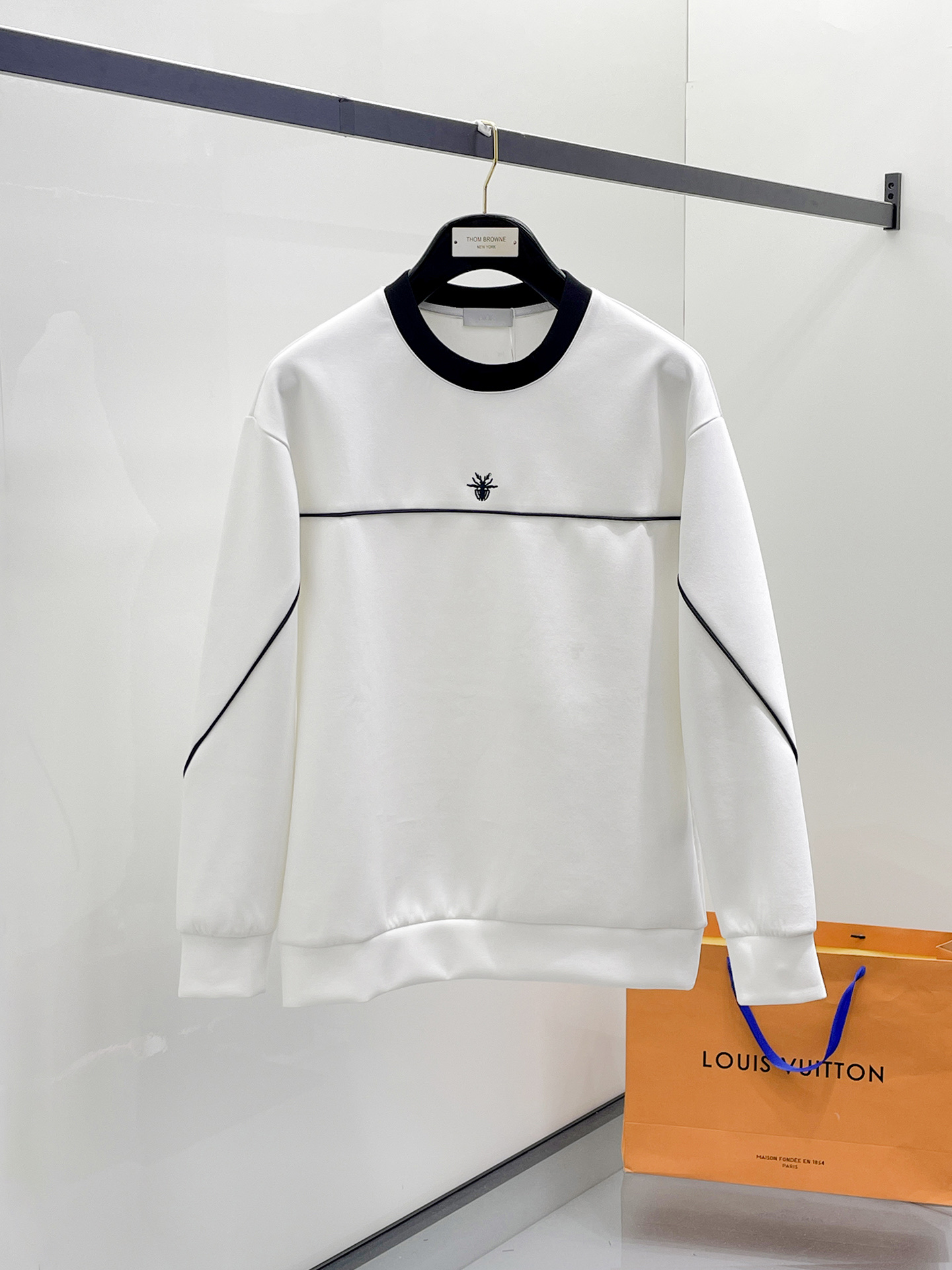 Dior Male Hoodie Cotton Black Xs-s-m-l