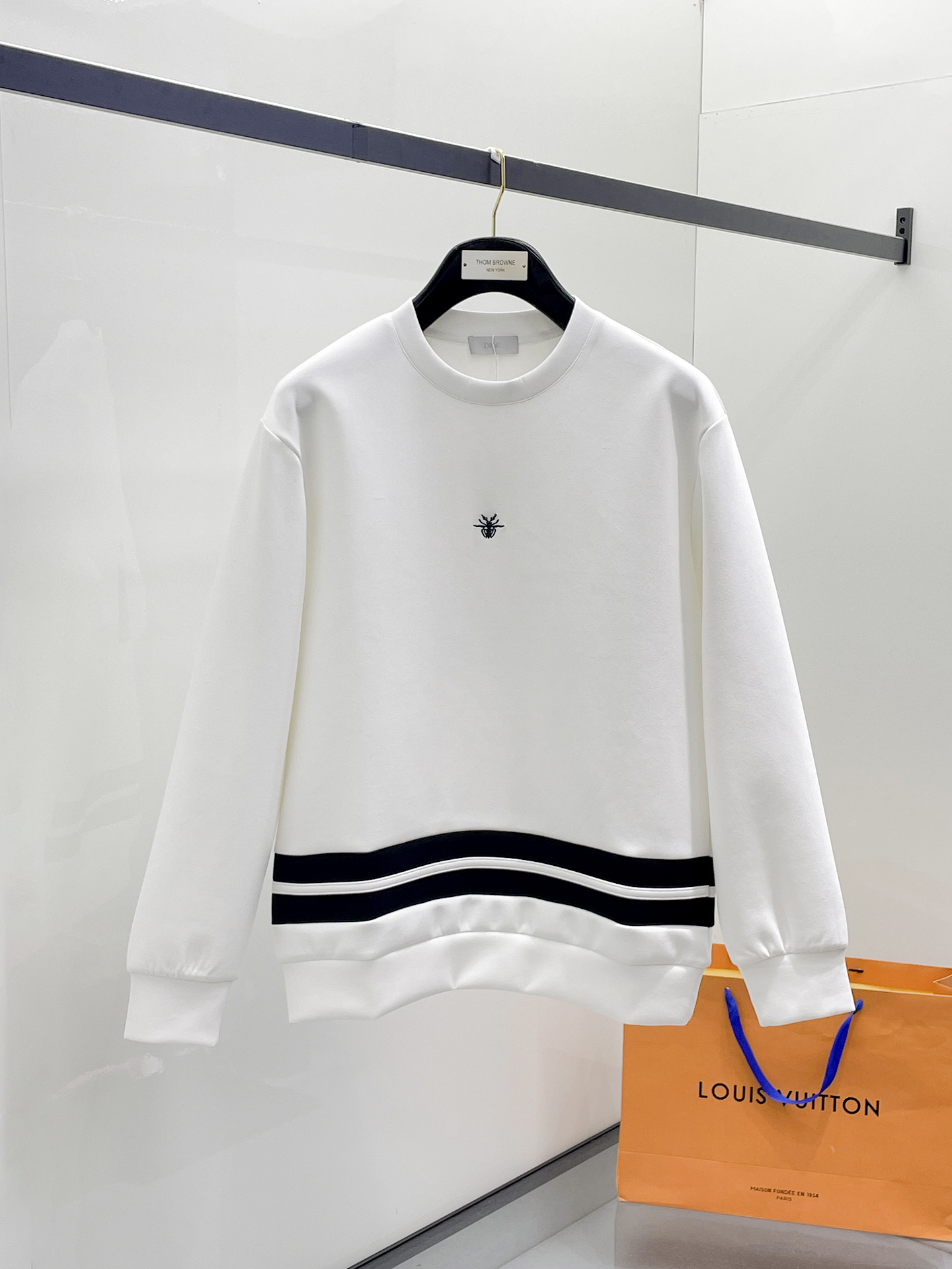 Dior Male Hoodie Cotton Black Xs-s-m-l