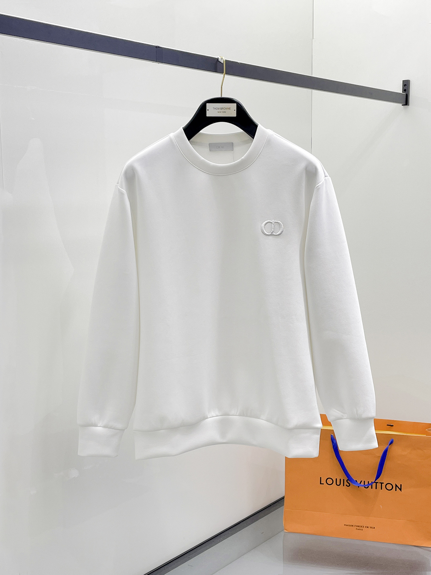 Dior Male Hoodie Cotton Black Xs-s-m-l