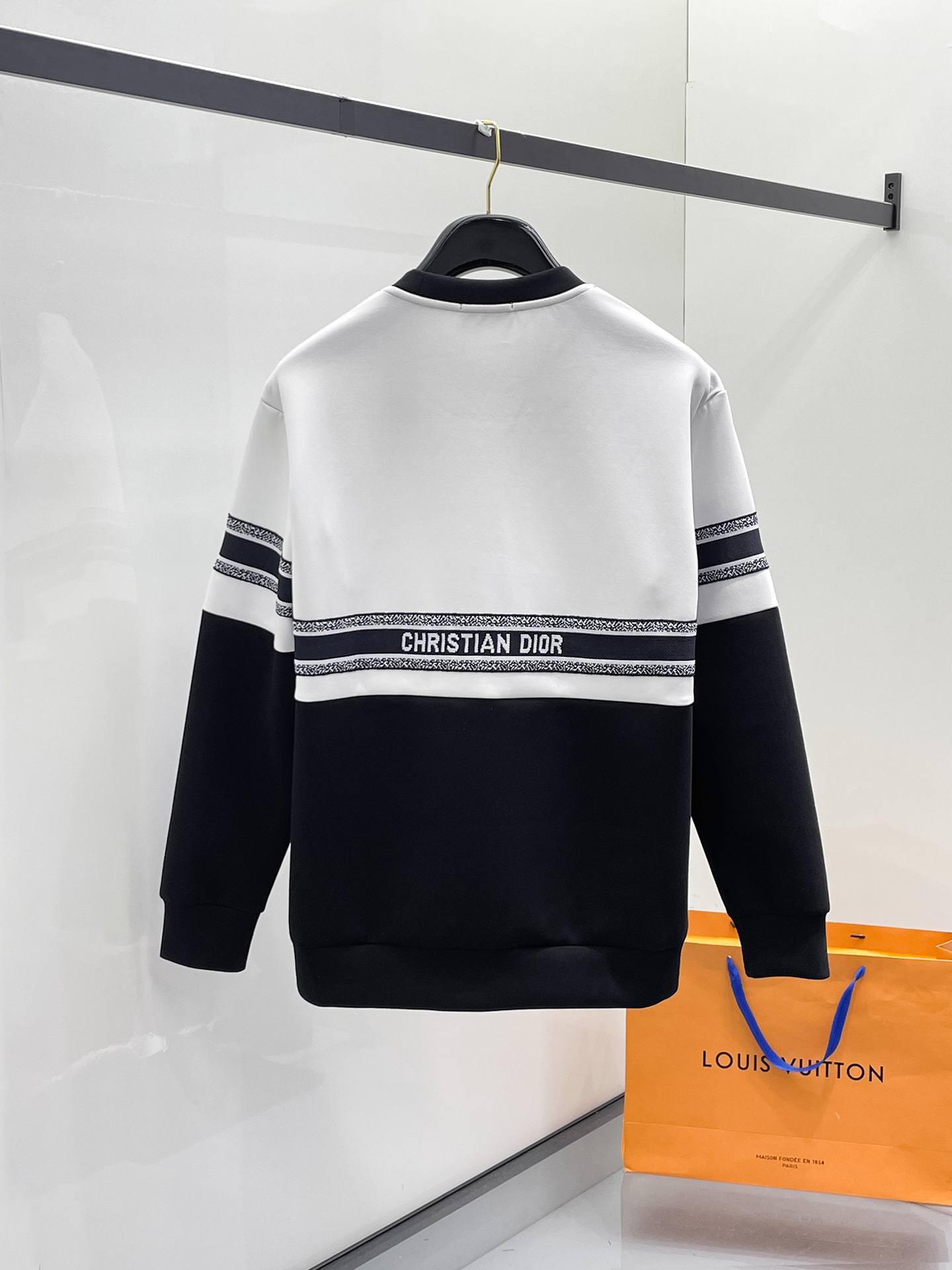 Dior Male Hoodie Cotton Black Xs-s-m-l