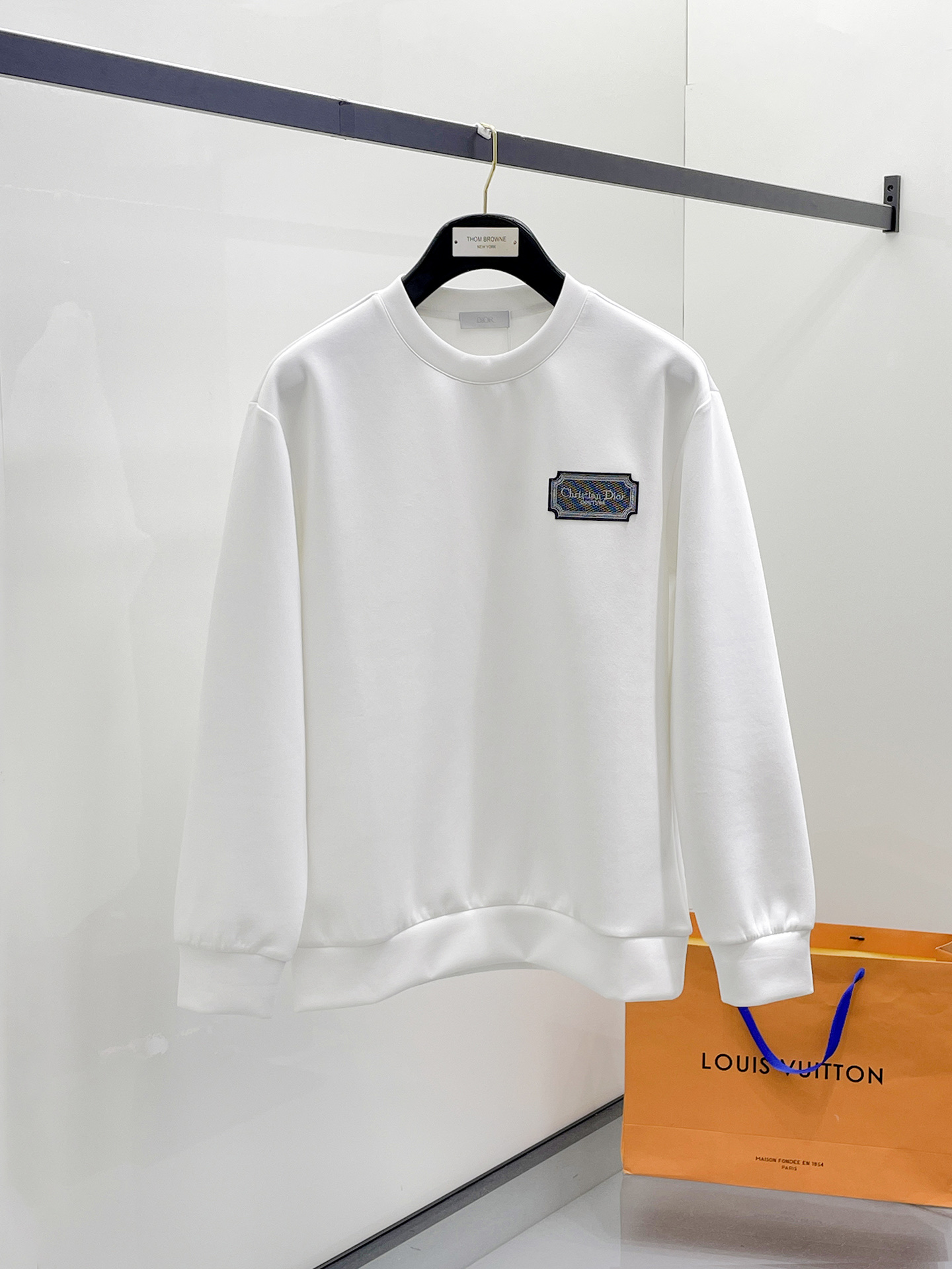 Dior Male Hoodie Cotton Black Xs-s-m-l