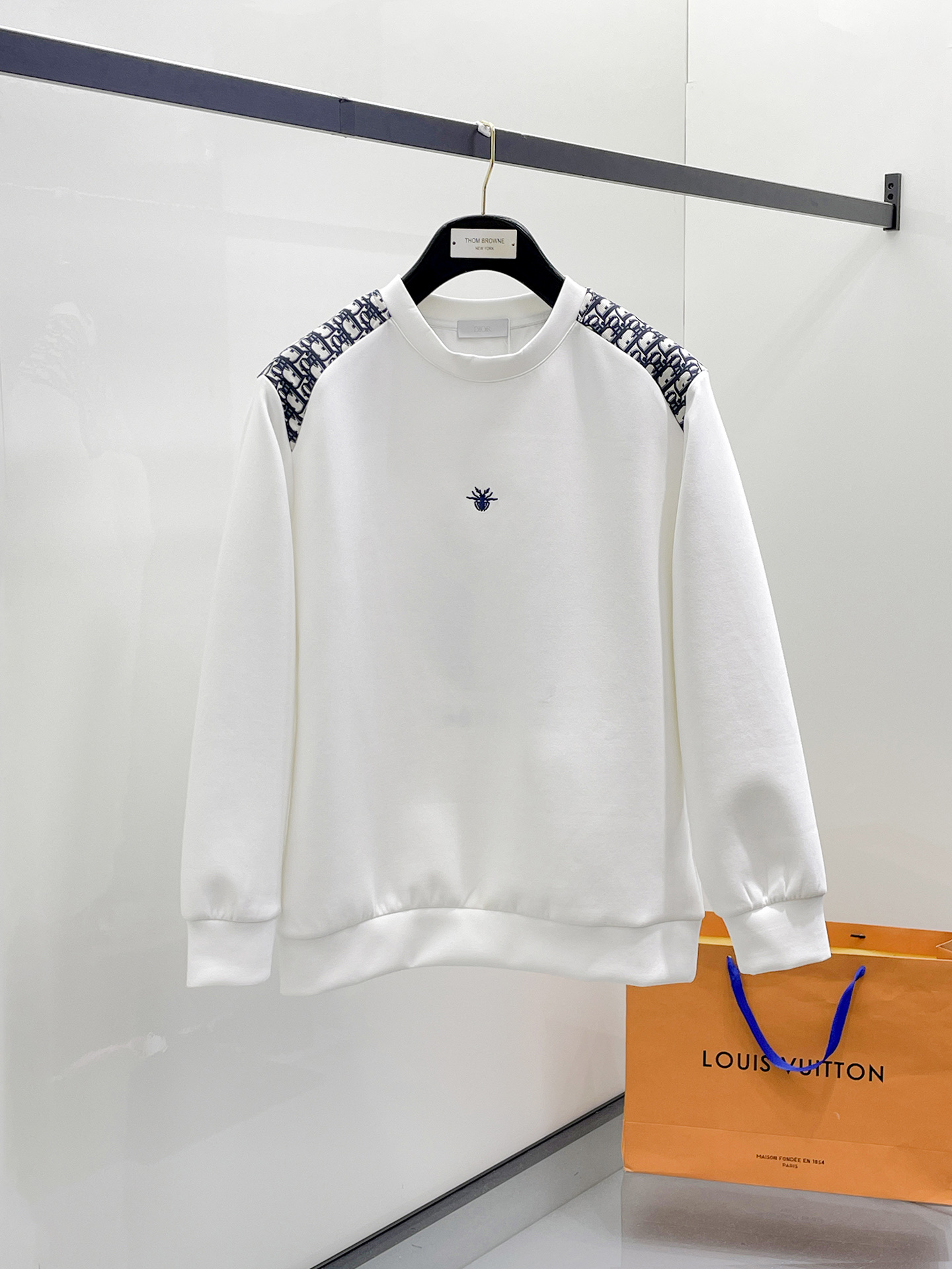 Dior Male Hoodie Cotton Black Xs-s-m-l