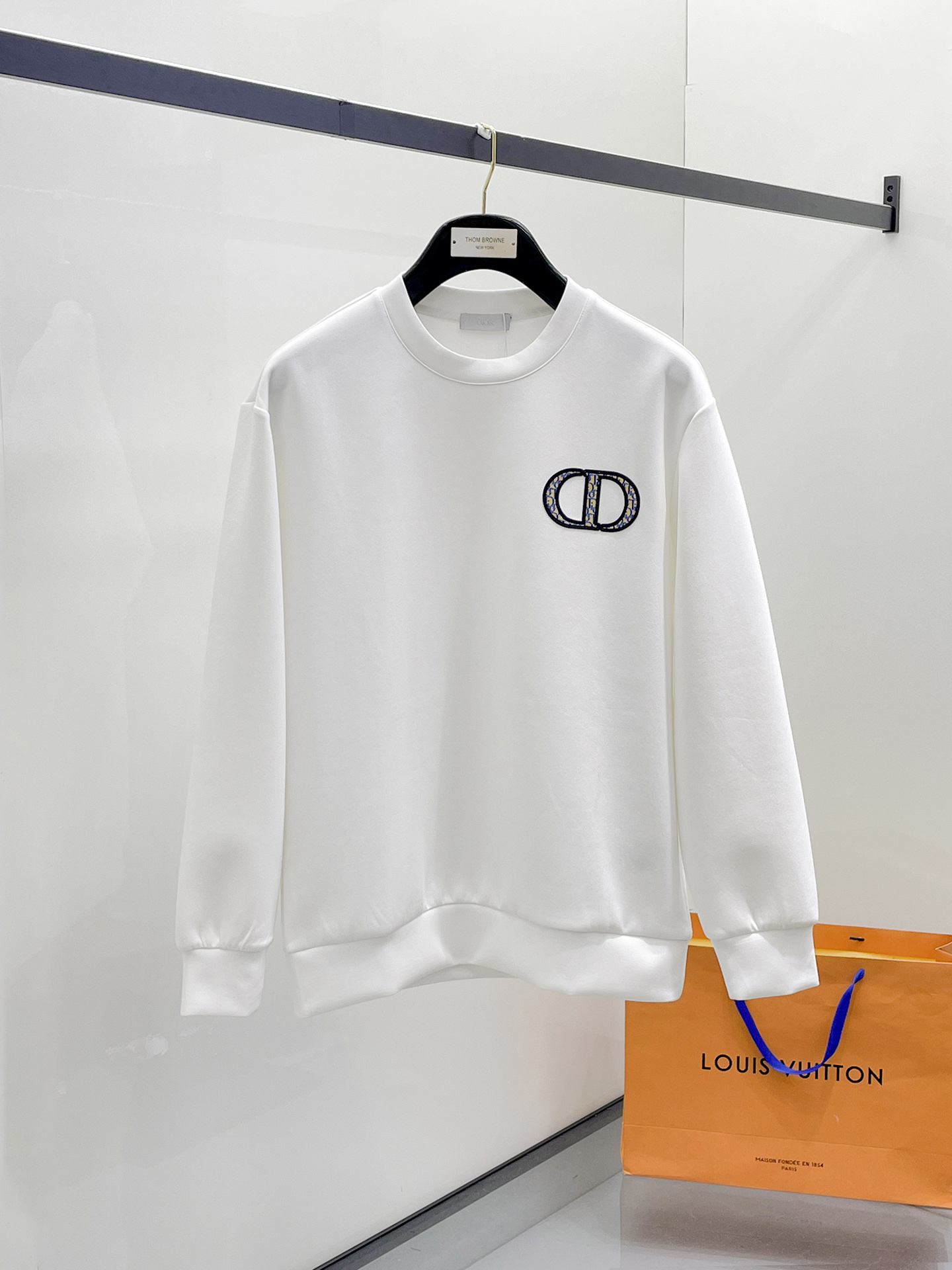 Dior Male Hoodie Cotton Black Xs-s-m-l
