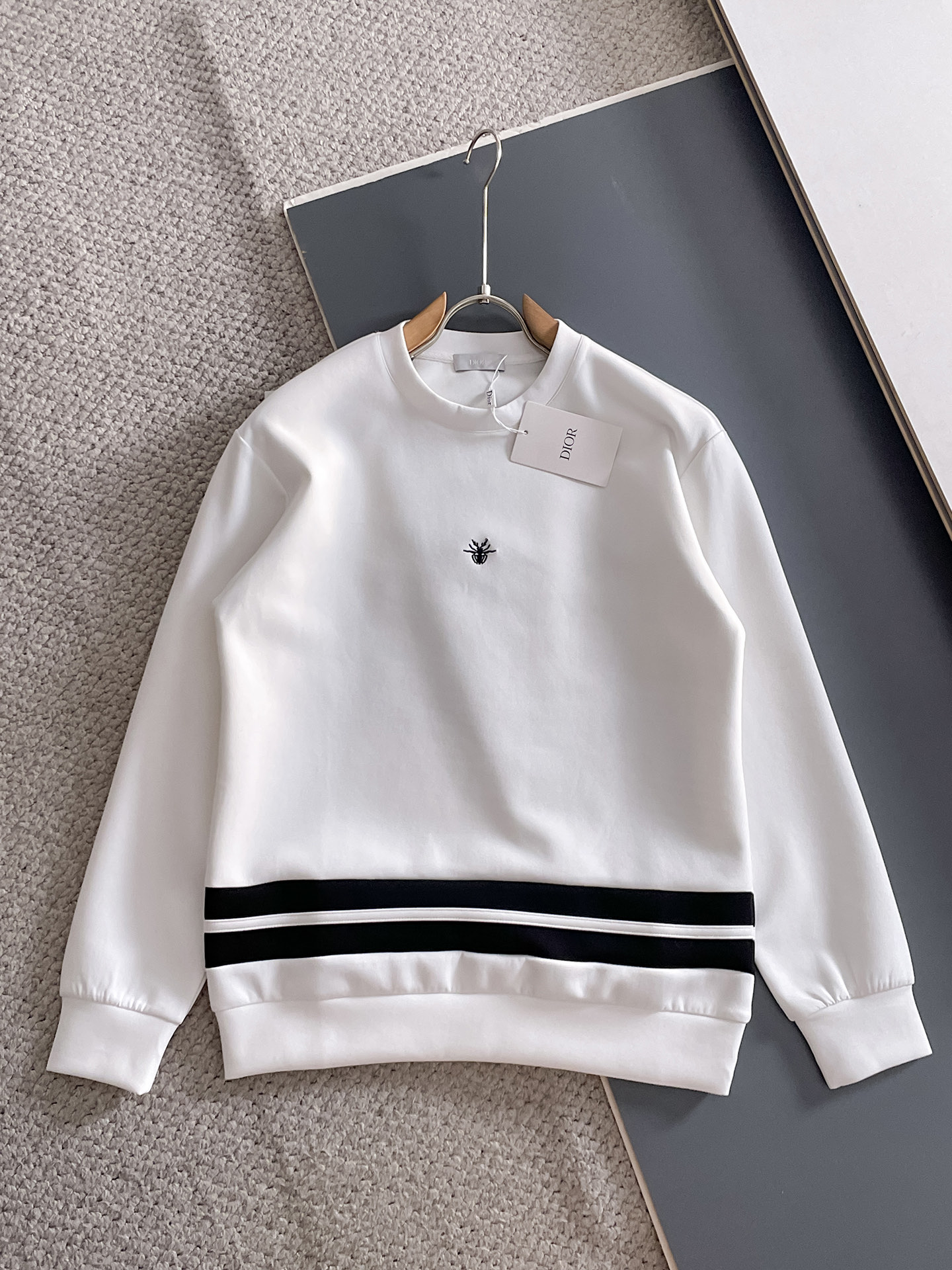 Dior Male Hoodie Cotton Black Xs-s-m-l