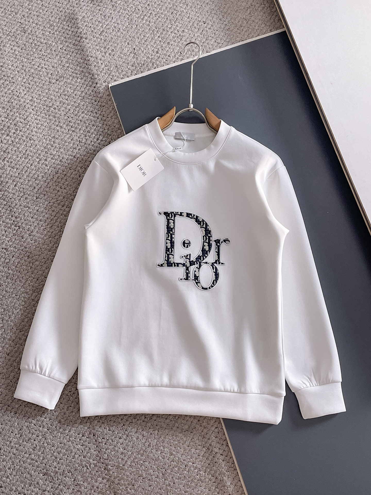 Dior Male Hoodie Cotton Black Xs-s-m-l