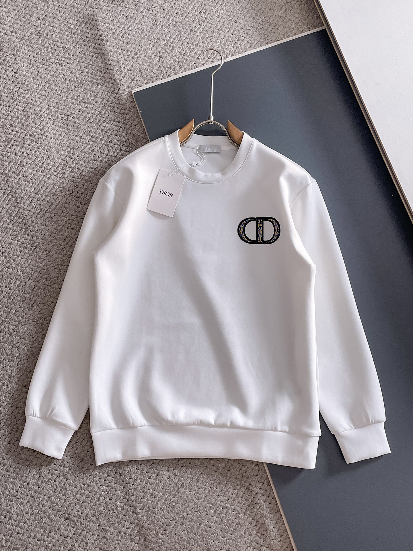 Dior Male Hoodie Cotton Black Xs-s-m-l