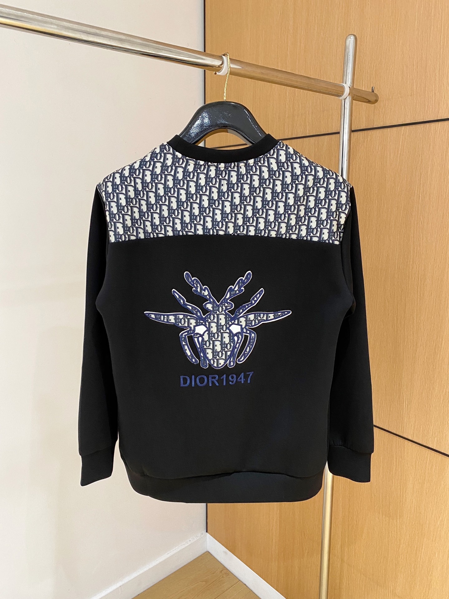 Dior Male Hoodie Cotton Black Xs-s-m-l