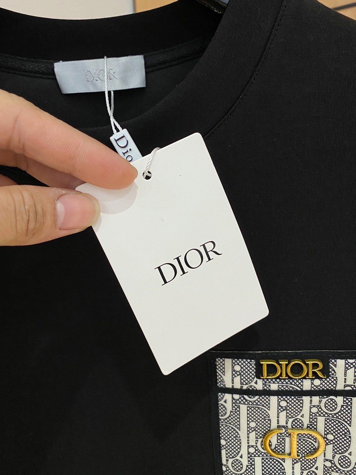 Dior Male Hoodie Cotton Black Xs-s-m-l