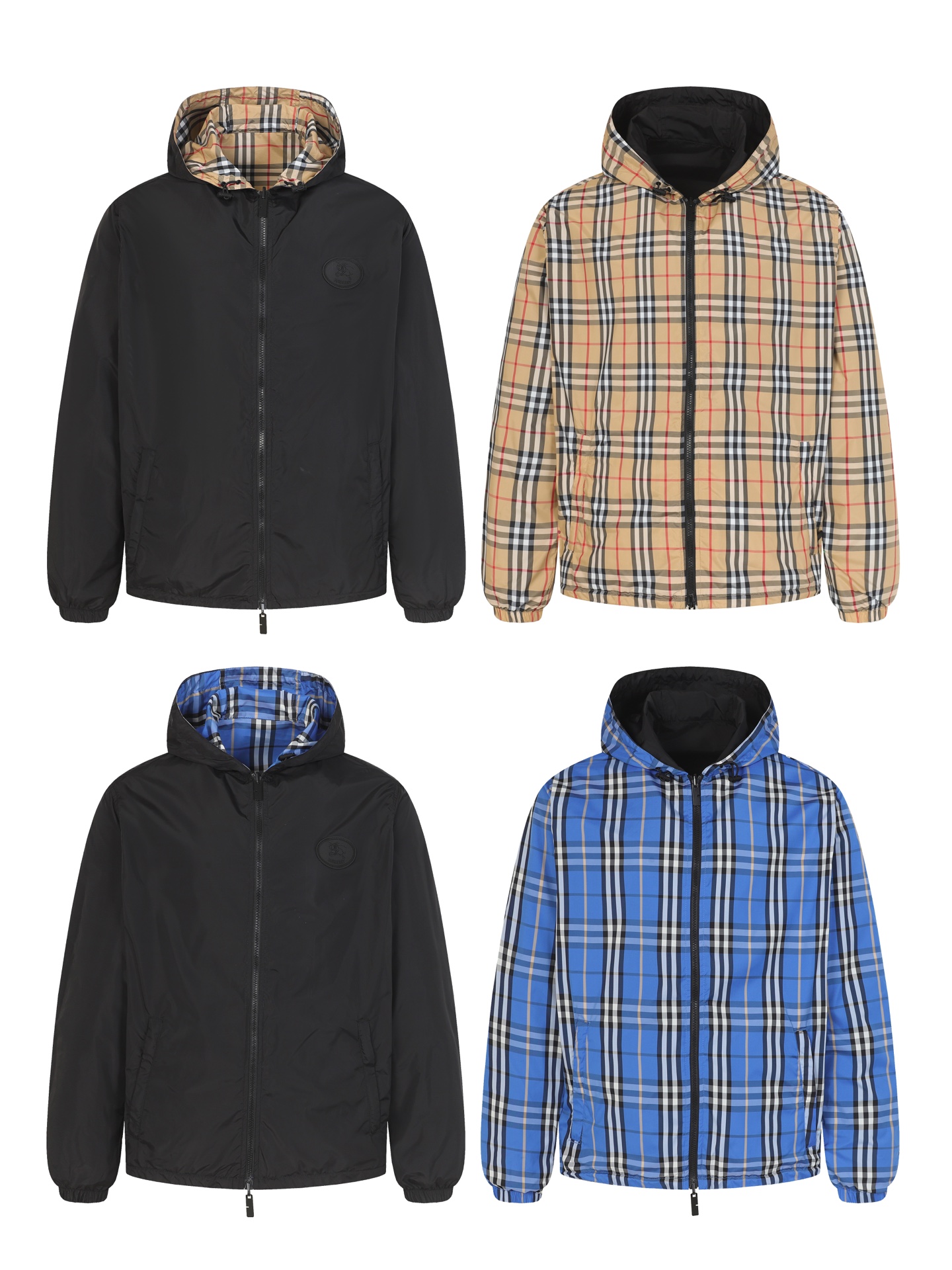 Burberry Basic Clothing Blue Plaid S-m-l-xl