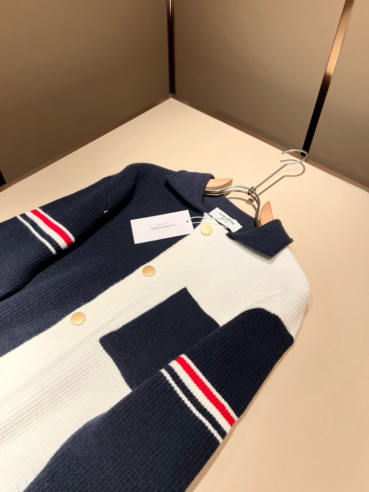 Thom Browne Couple Basic Clothing Wool Striped M-xl