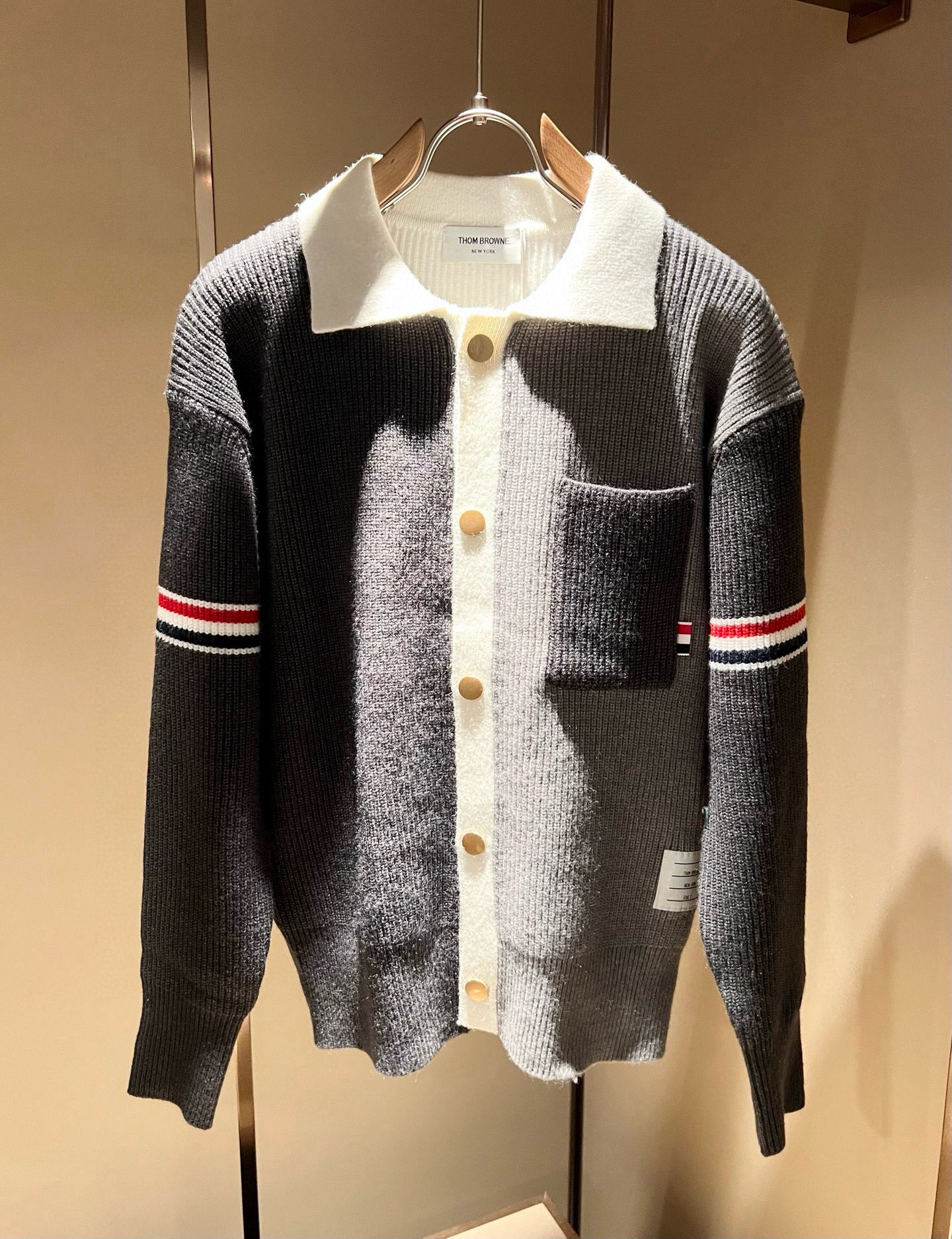 Thom Browne Couple Basic Clothing Wool Striped M-xl