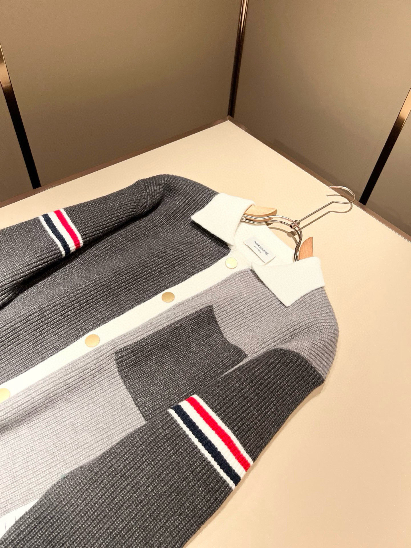 Thom Browne Couple Basic Clothing Wool Striped M-xl