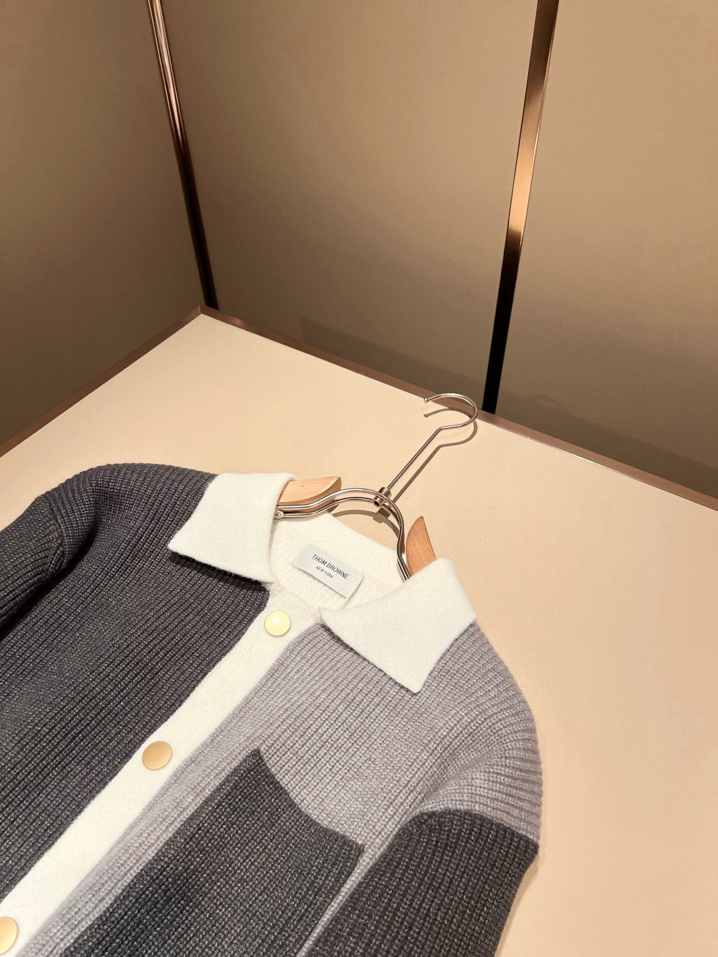 Thom Browne Couple Basic Clothing Wool Striped M-xl