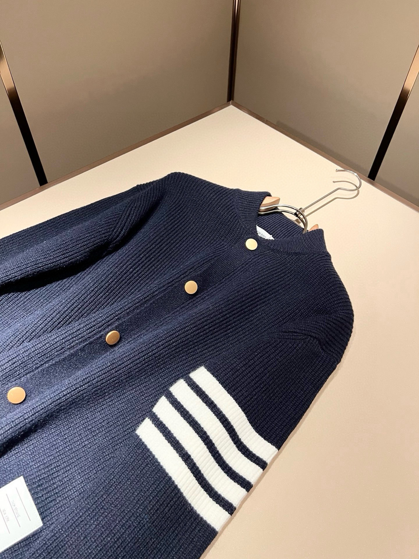 Thom Browne Couple Basic Clothing Wool Striped M-xl
