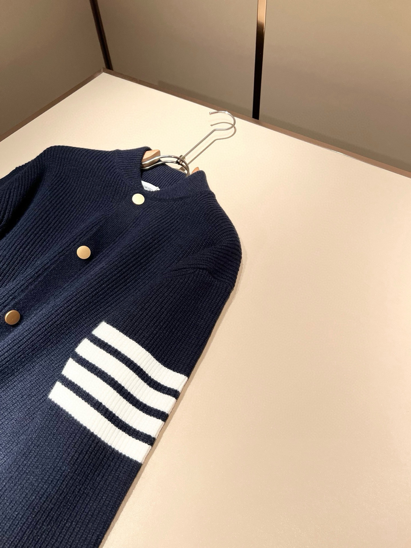 Thom Browne Couple Basic Clothing Wool Striped M-xl