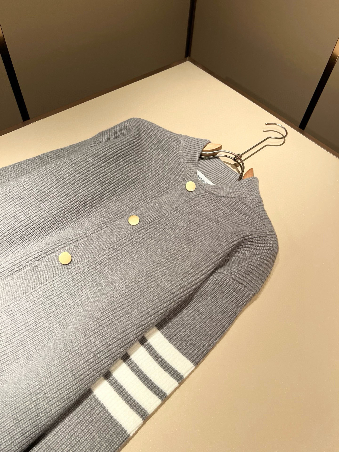 Thom Browne Couple Basic Clothing Wool Striped M-xl