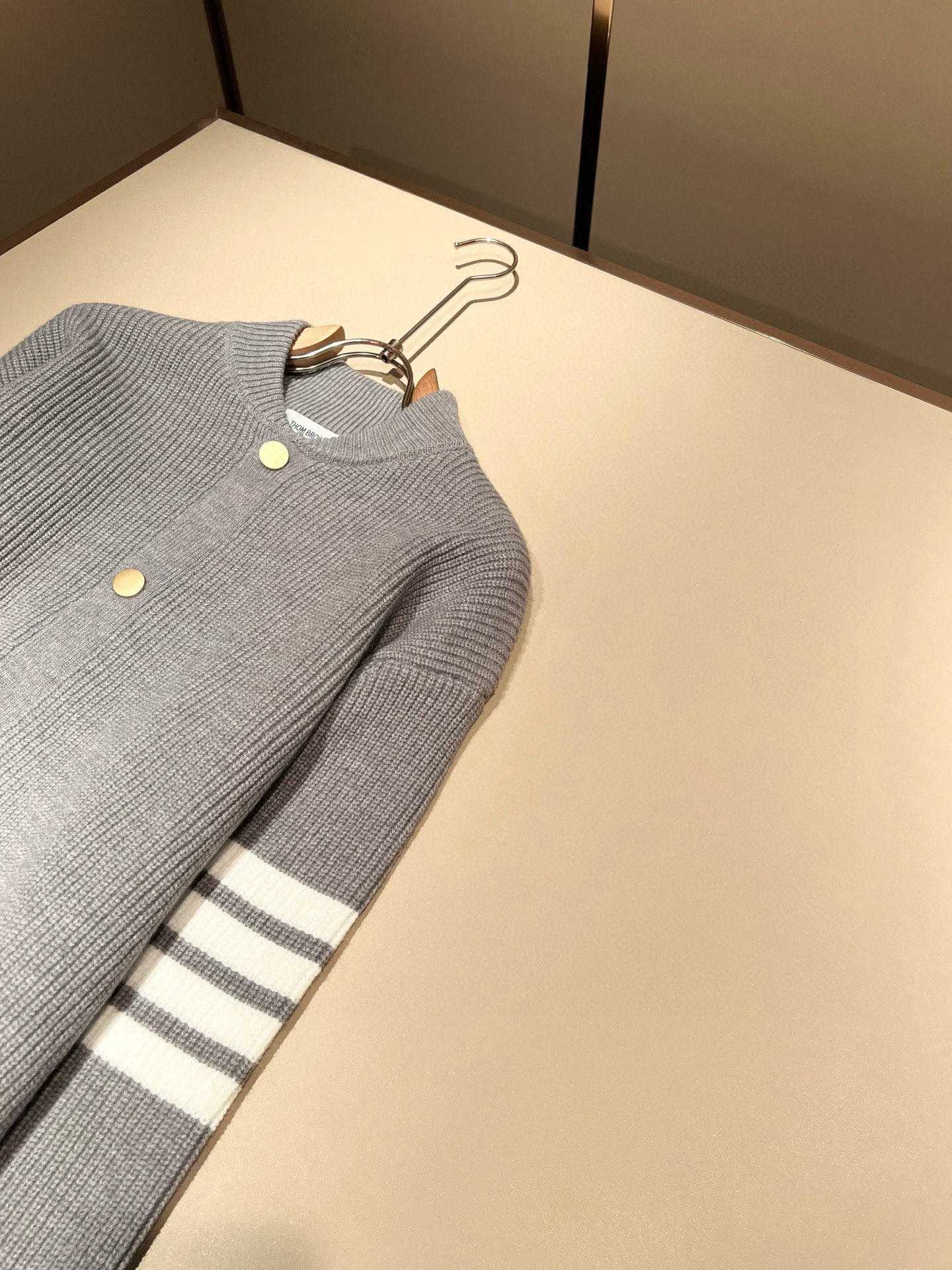 Thom Browne Couple Basic Clothing Wool Striped M-xl
