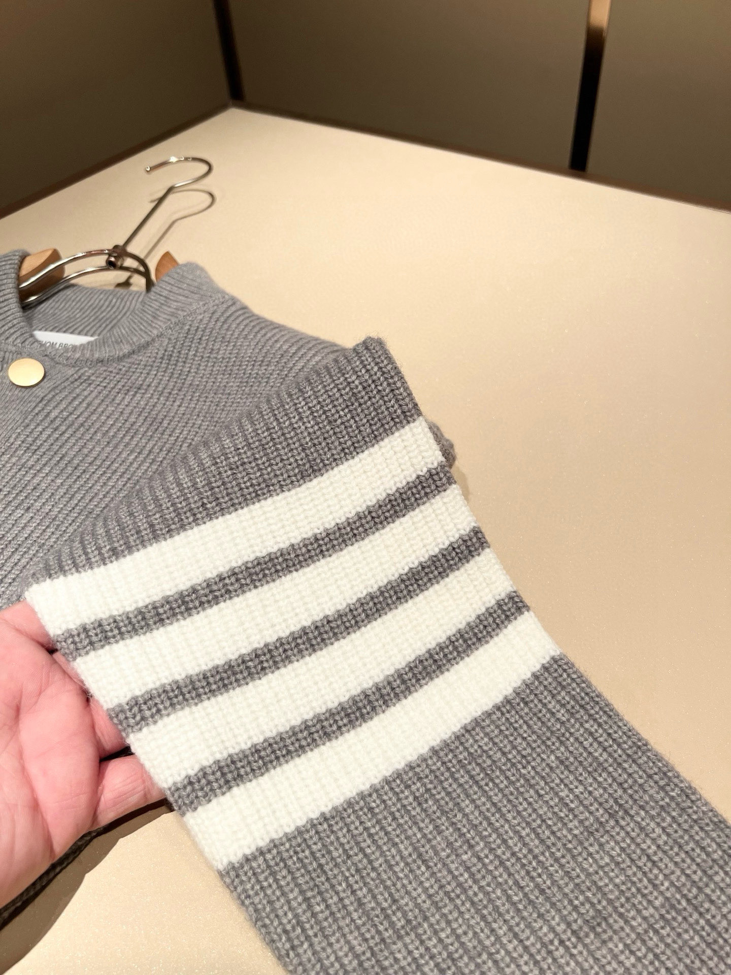 Thom Browne Couple Basic Clothing Wool Striped M-xl