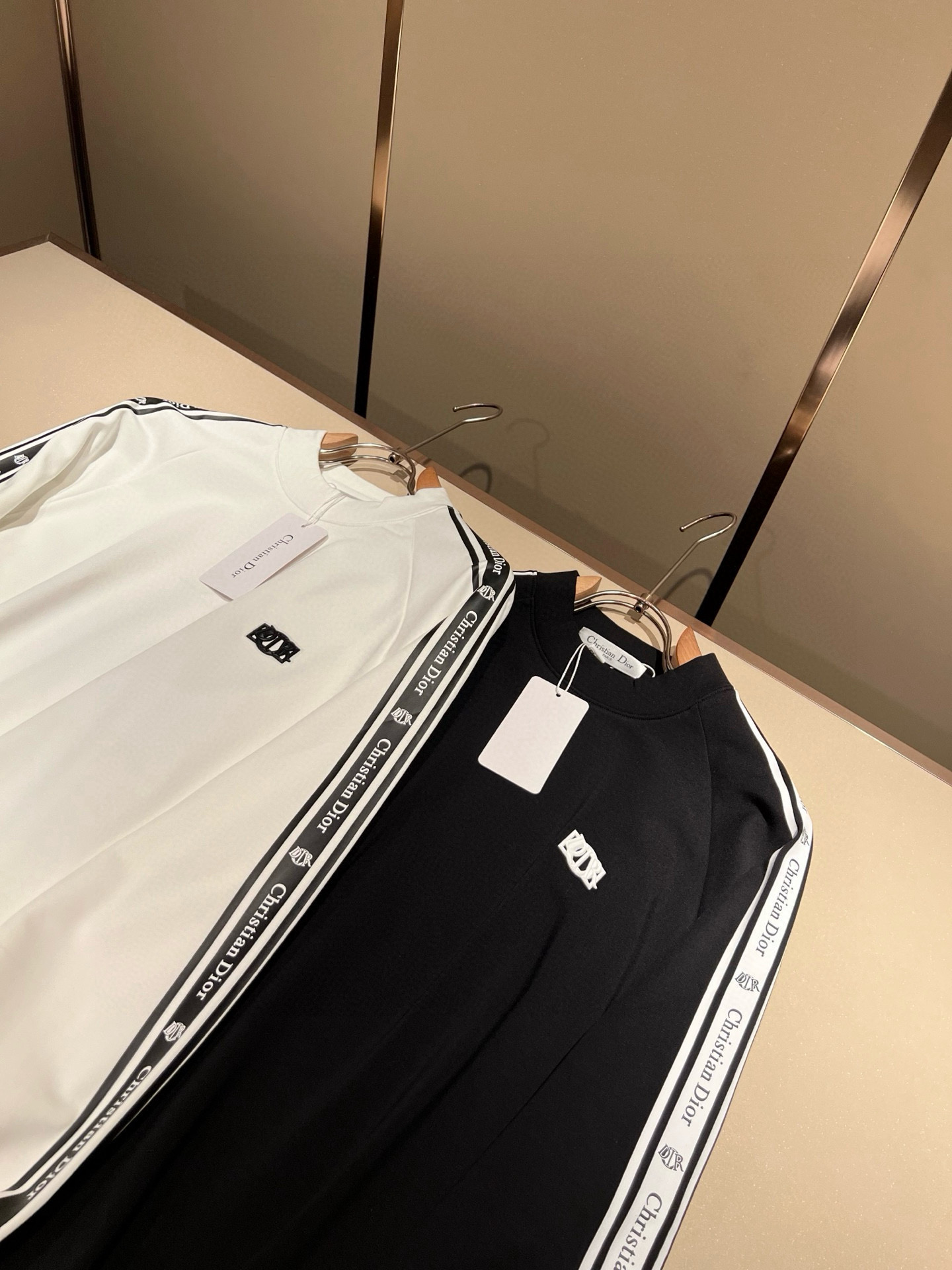 Dior Couple Basic Clothing Cotton Black M-l-xl