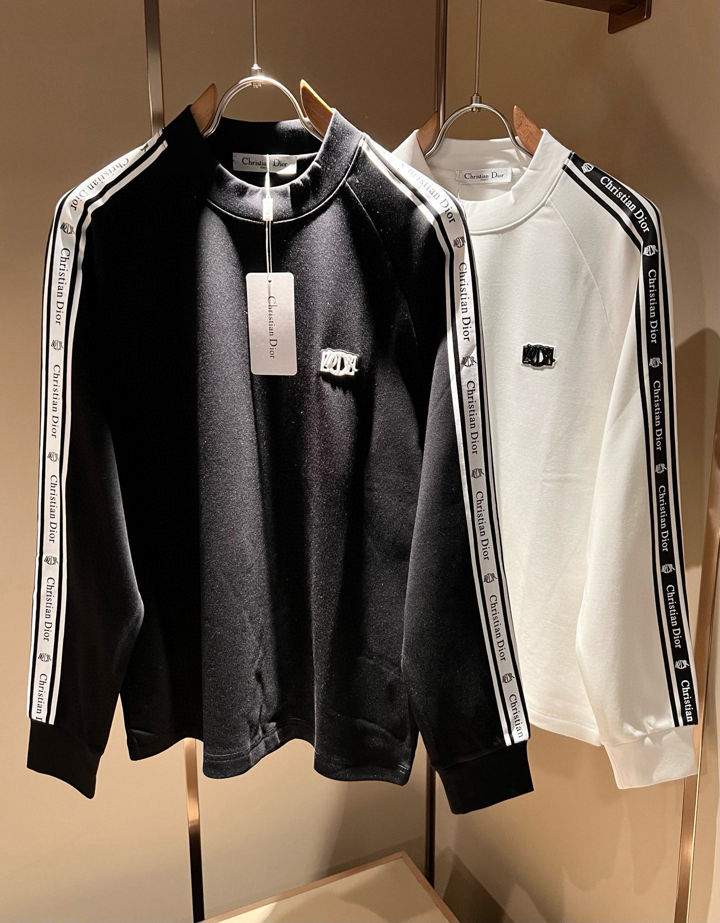 Dior Couple Basic Clothing Cotton Black M-l-xl