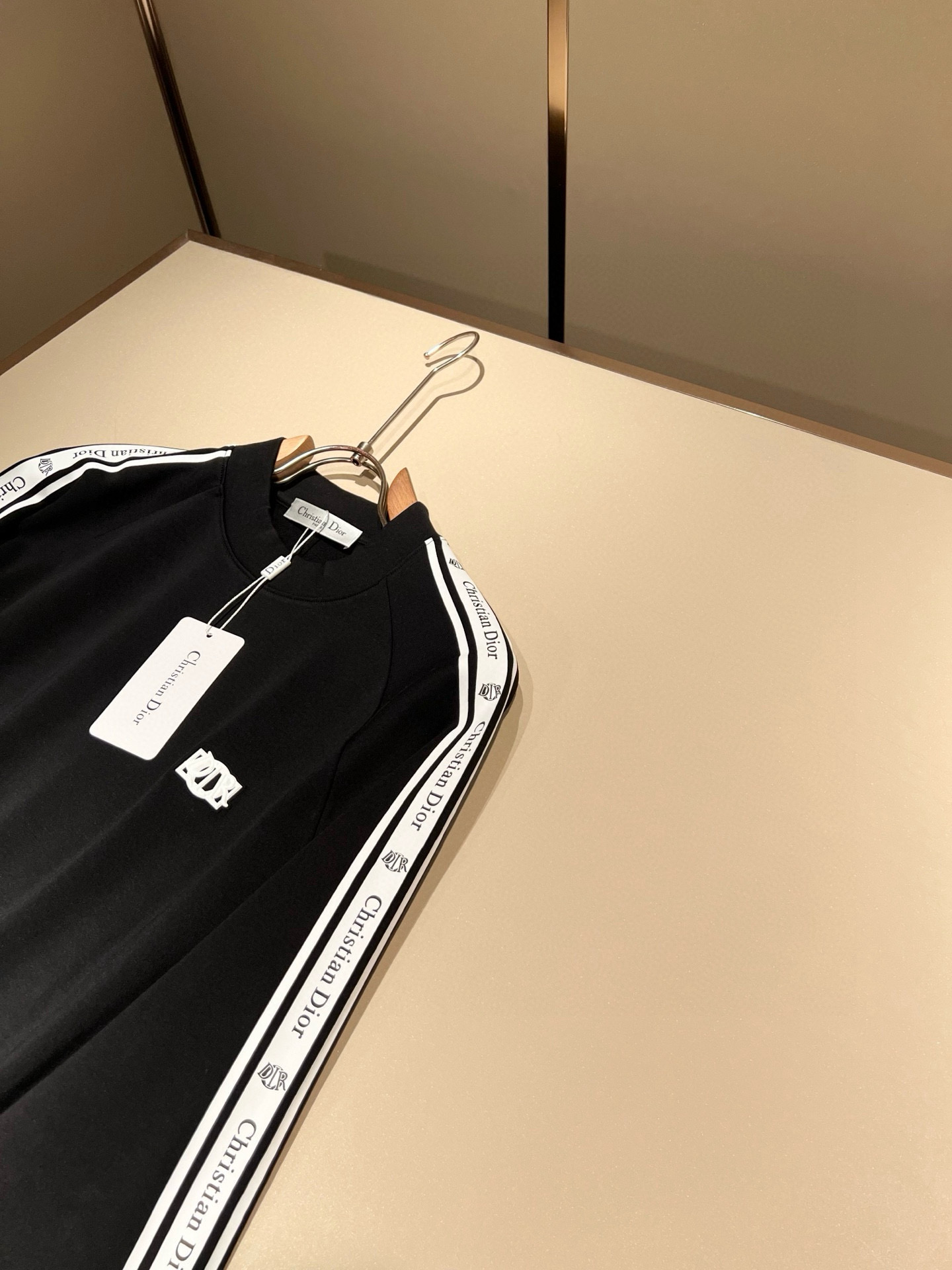 Dior Couple Basic Clothing Cotton Black M-l-xl