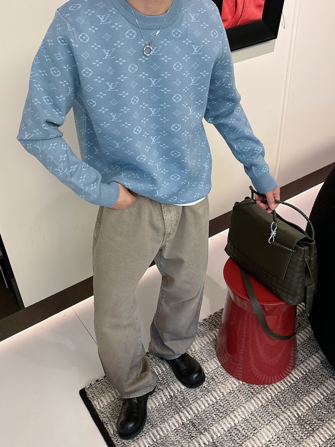 Louis Vuitton Basic Clothing Wool Printed M-l-xxxl