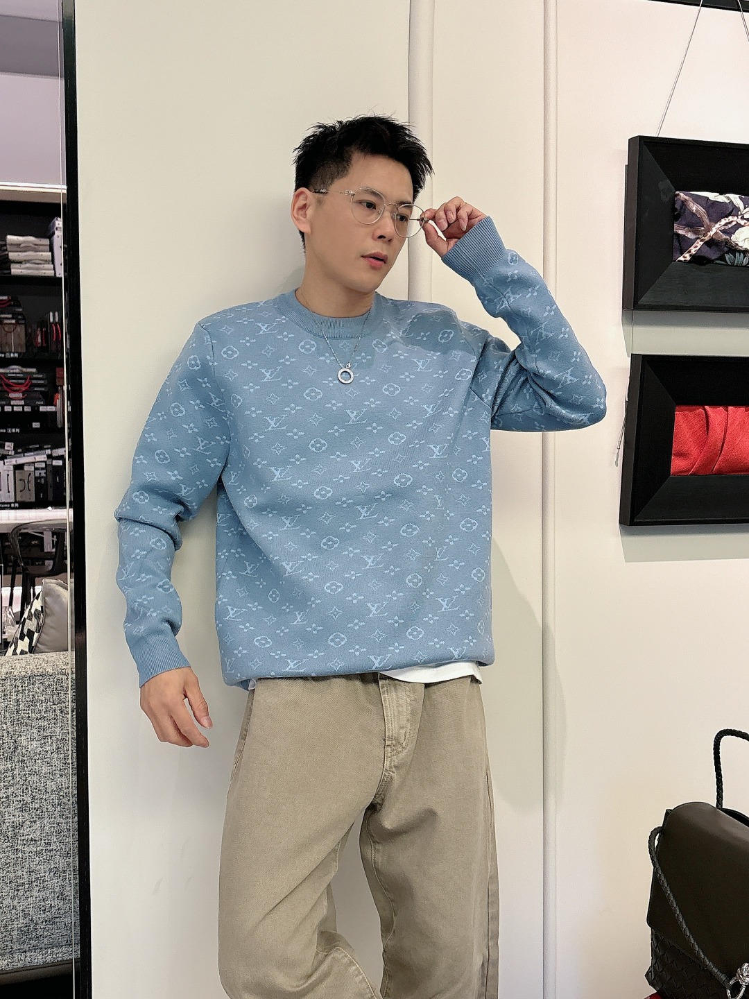 Louis Vuitton Basic Clothing Wool Printed M-l-xxxl