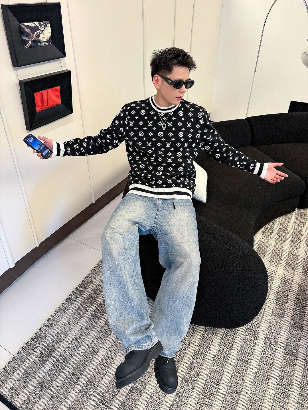 Louis Vuitton Basic Clothing Wool M-l-xl