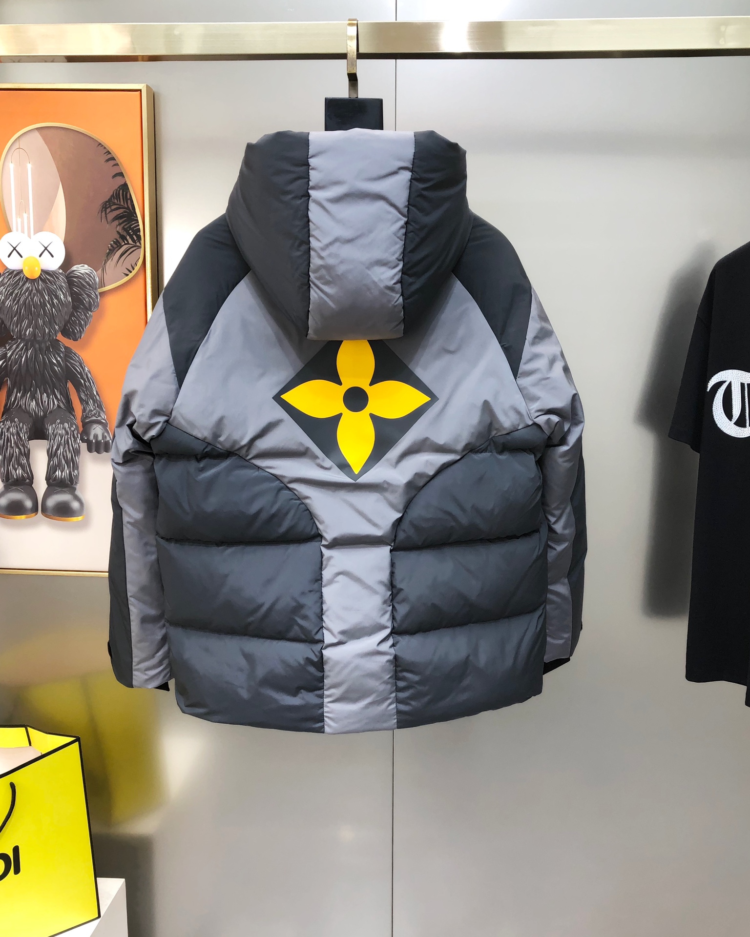 Louis Vuitton Male Down Jacket White Duck Down Hooded M-l-xl