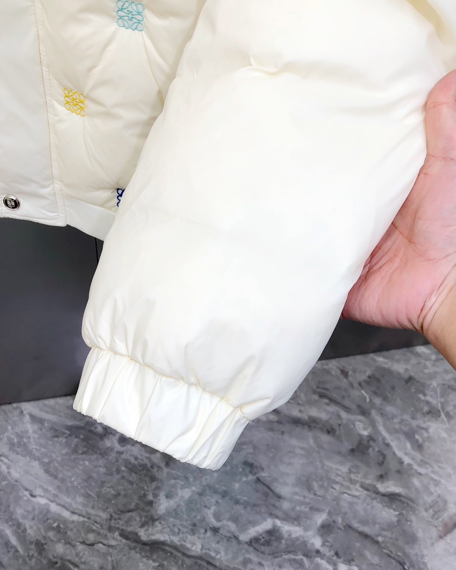 Loewe Male Down Jacket White Duck Down White Hooded M-l-xl