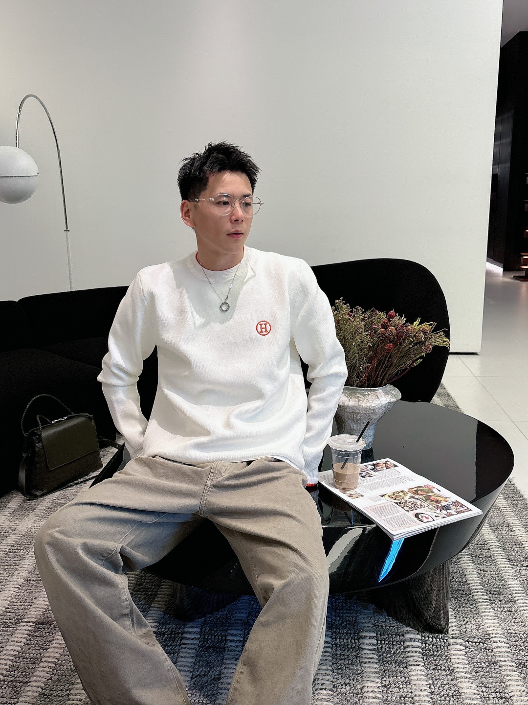 Hermès Basic Clothing Wool Printed M-l-xxxl