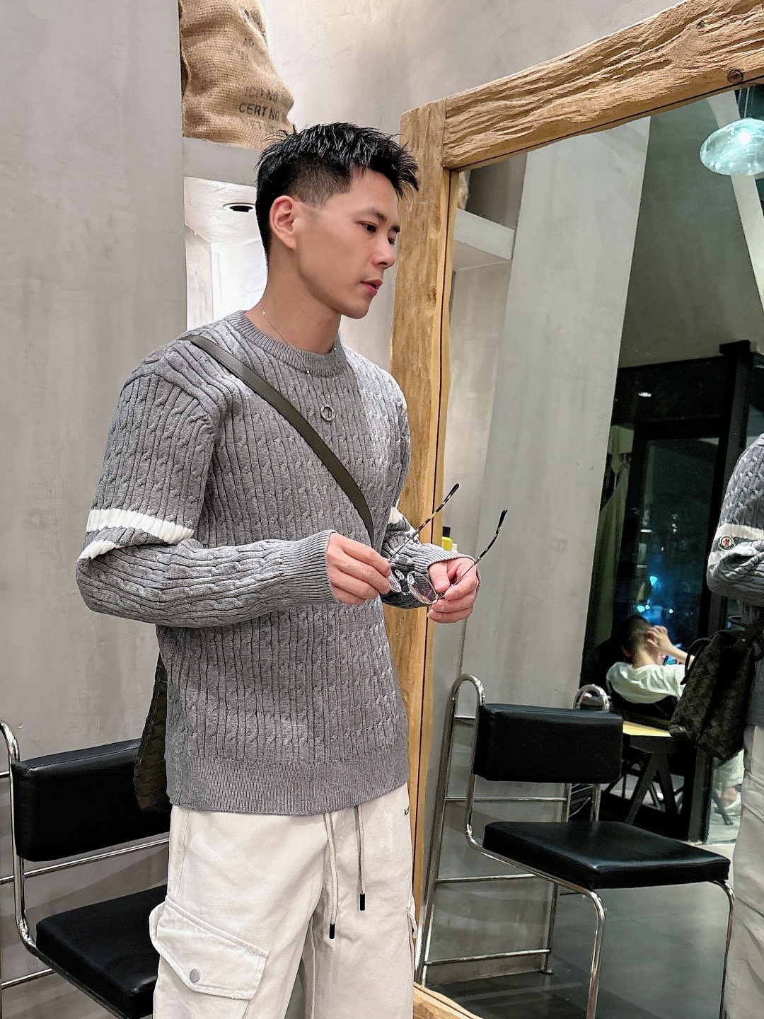 Moncler Basic Clothing Wool Printed M-l-xxxl