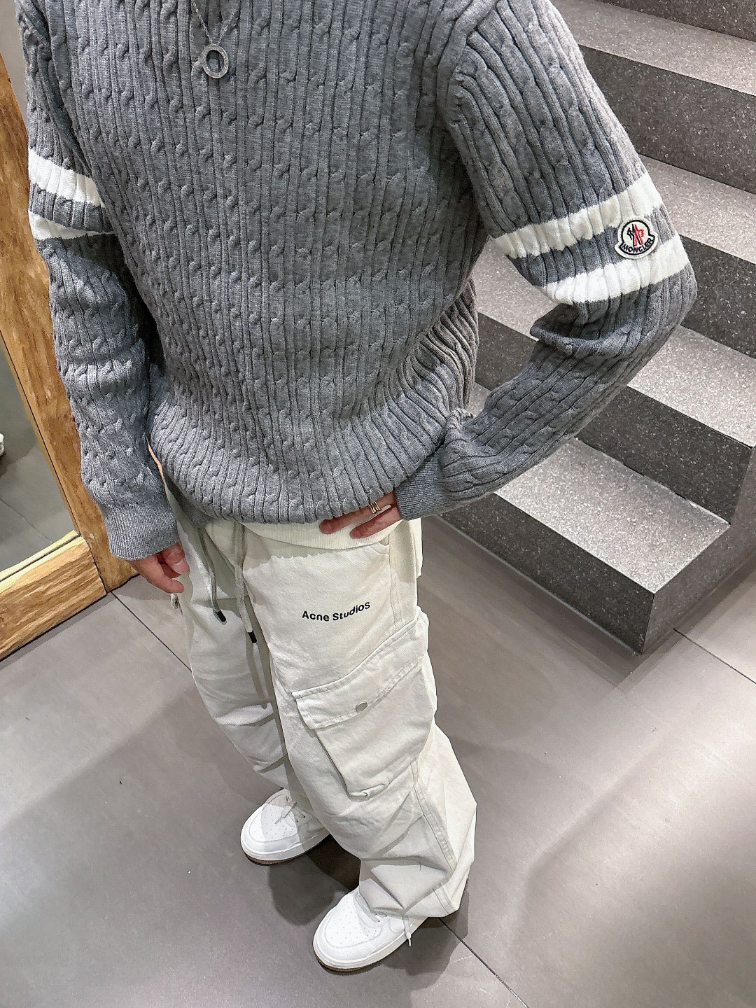 Moncler Basic Clothing Wool Printed M-l-xxxl