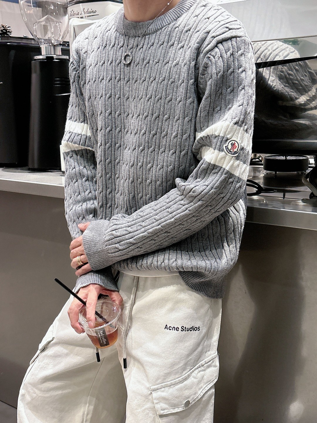 Moncler Basic Clothing Wool Printed M-l-xxxl