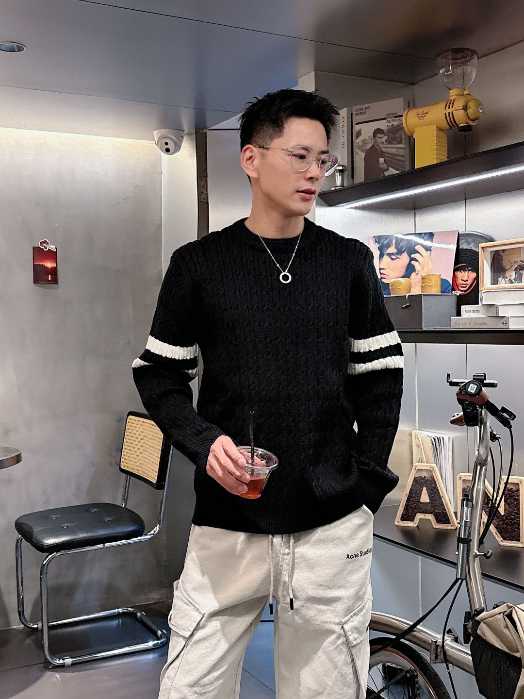 Moncler Basic Clothing Wool Printed M-l-xxxl