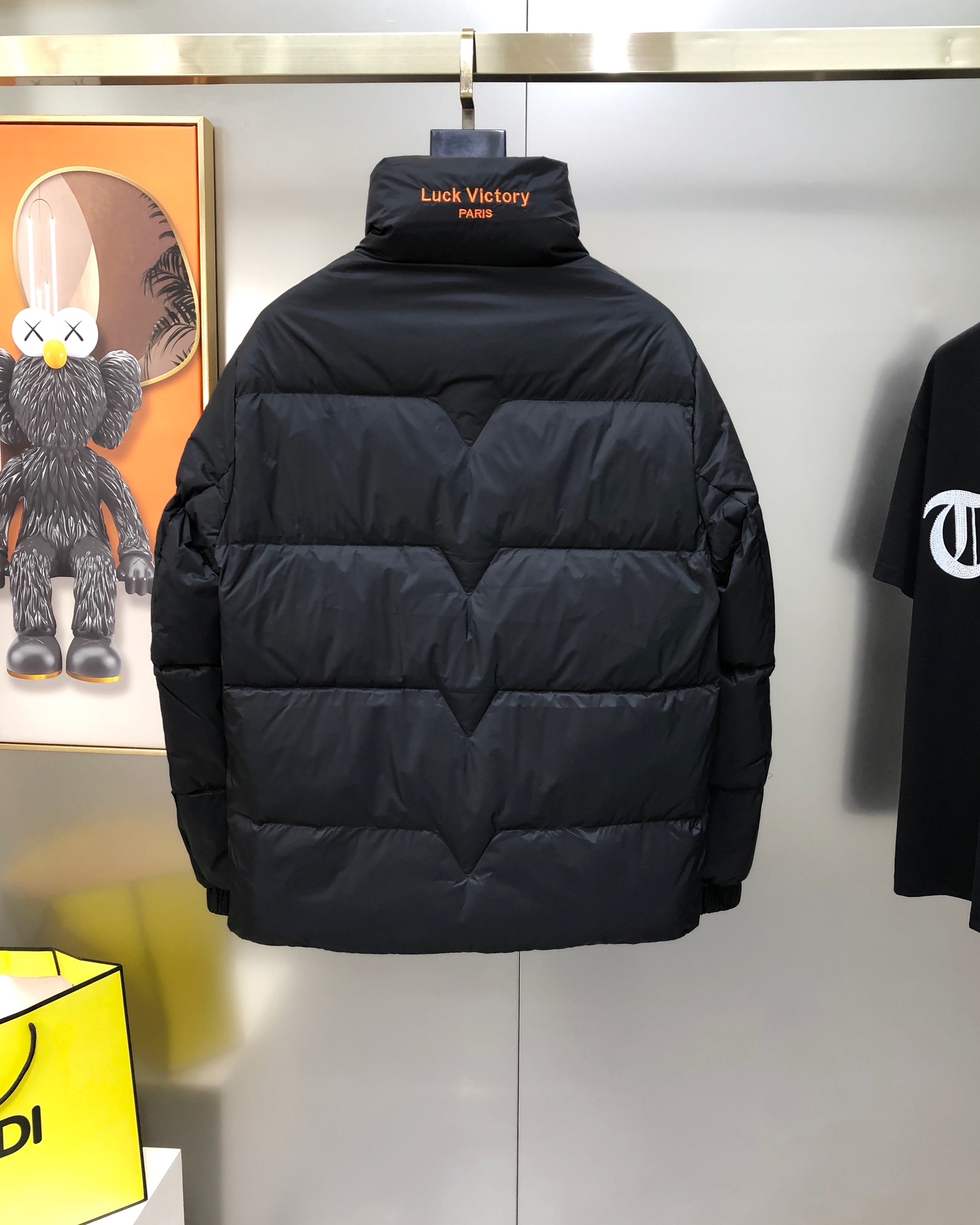 Louis Vuitton Male Down Jacket White Duck Down Black M-l-xl