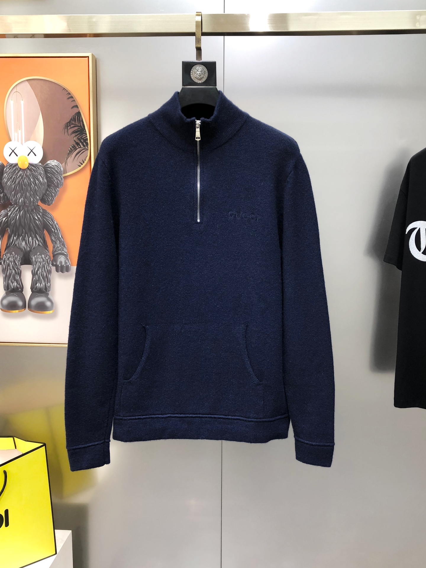 Gucci Male Basic Clothing Wool Black M-l-xl