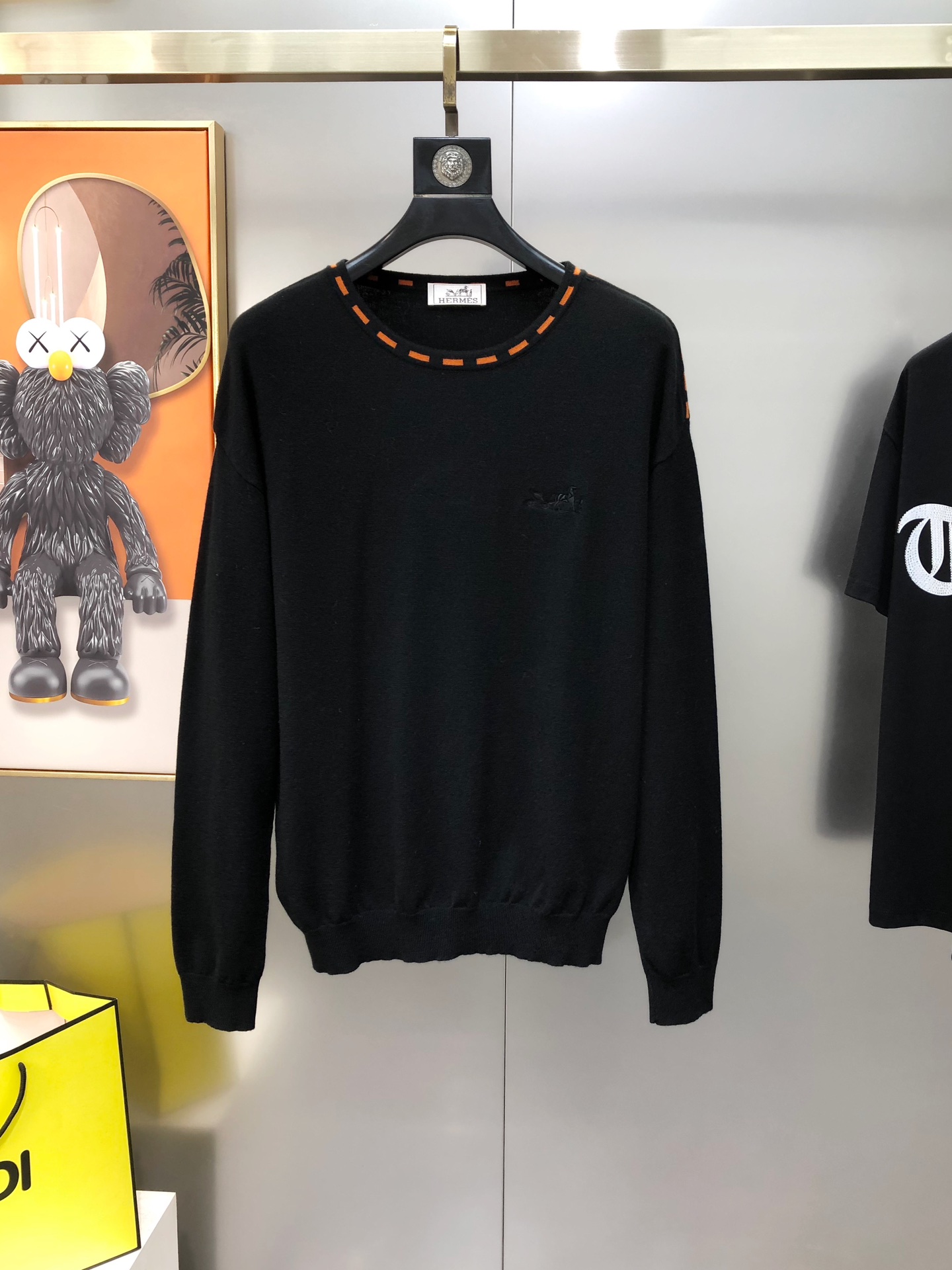 Hermès Male Basic Clothing Wool Black S-m-l-xl